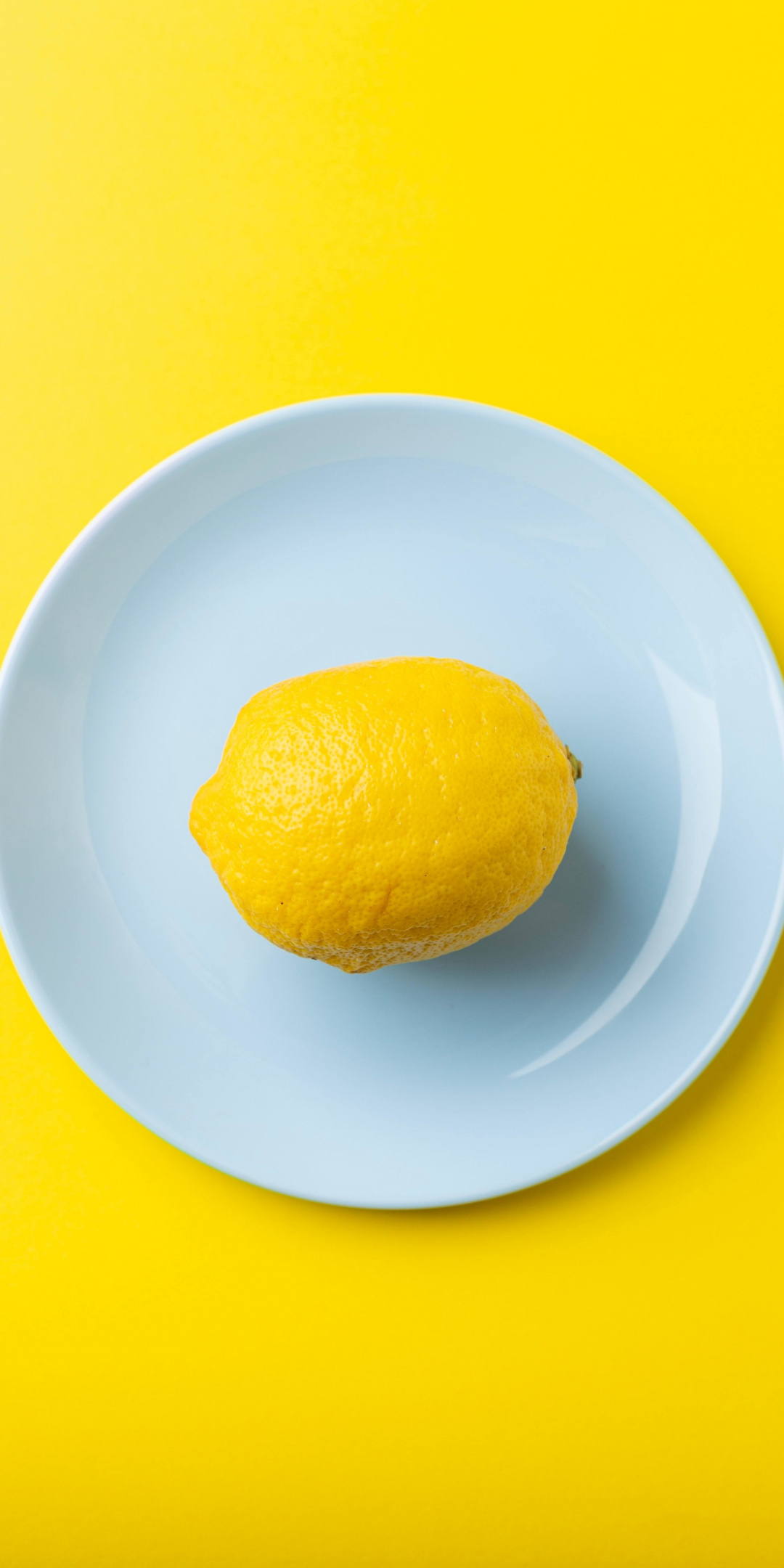 Lemon fruit, minimal, 1080x2160 wallpaper