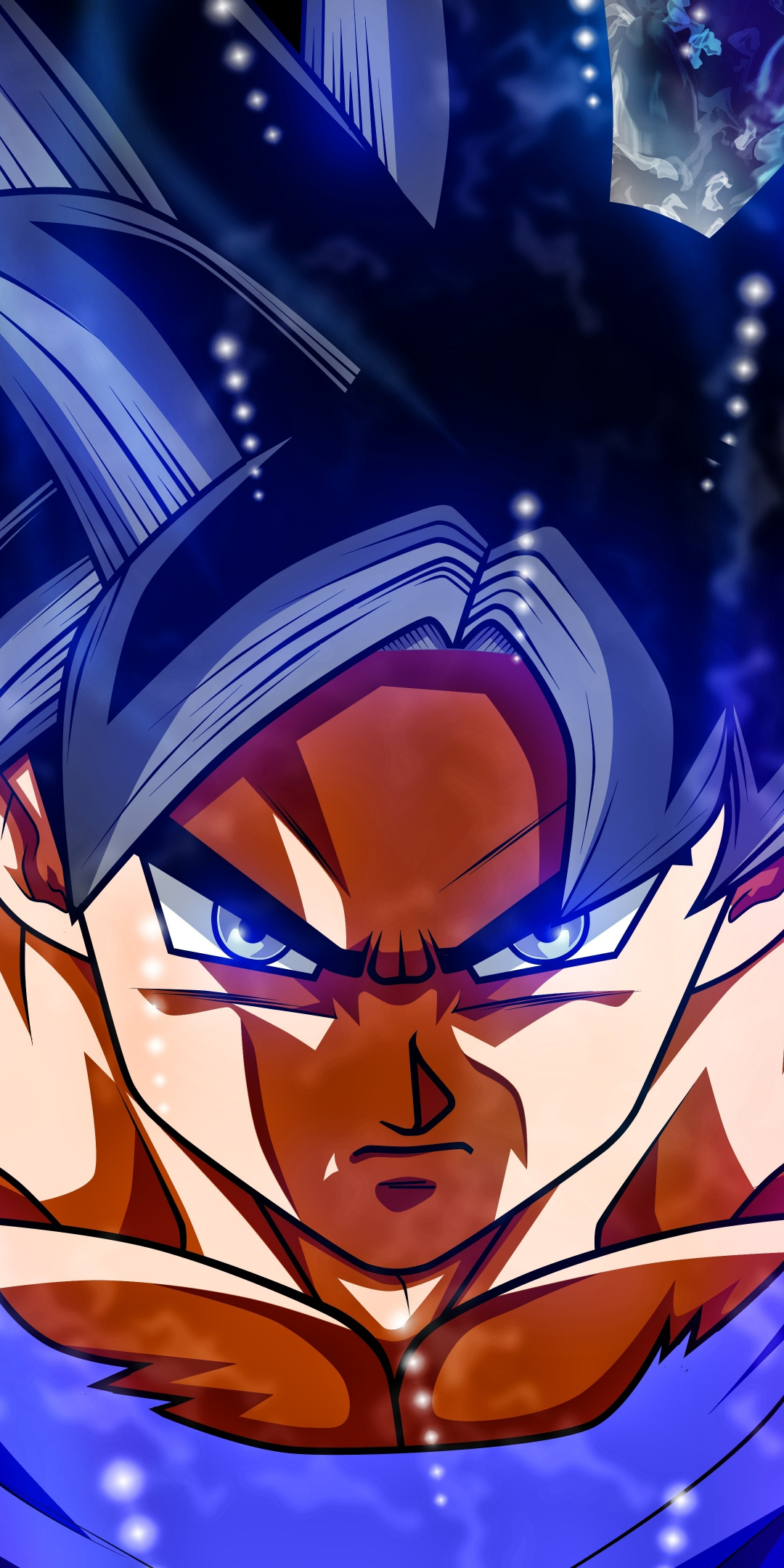 Angry Goku, Dragon Ball Super, full power, 2018, 1080x2160 wallpaper