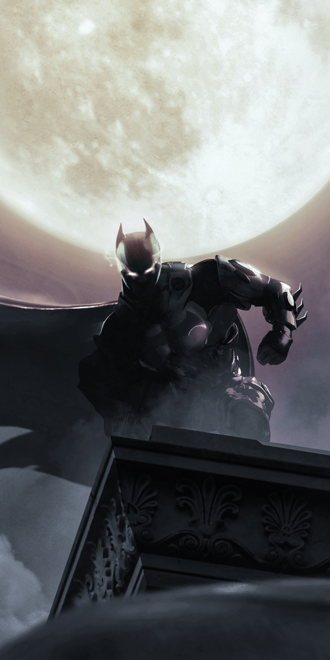 The Batman, bosslogic art, night, 1080x2160 wallpaper