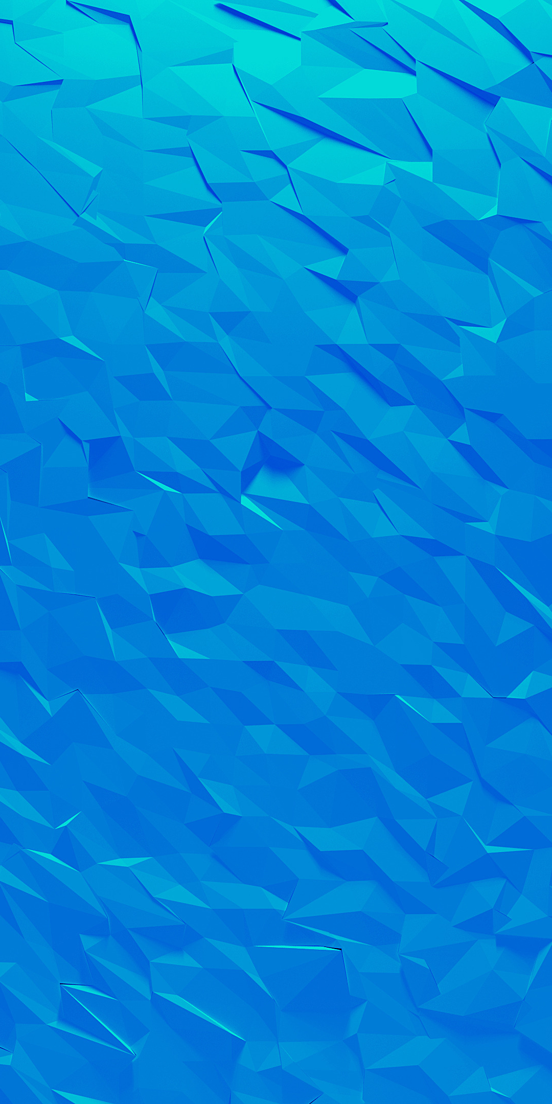 Low poly, blue, abstract, 1080x2160 wallpaper