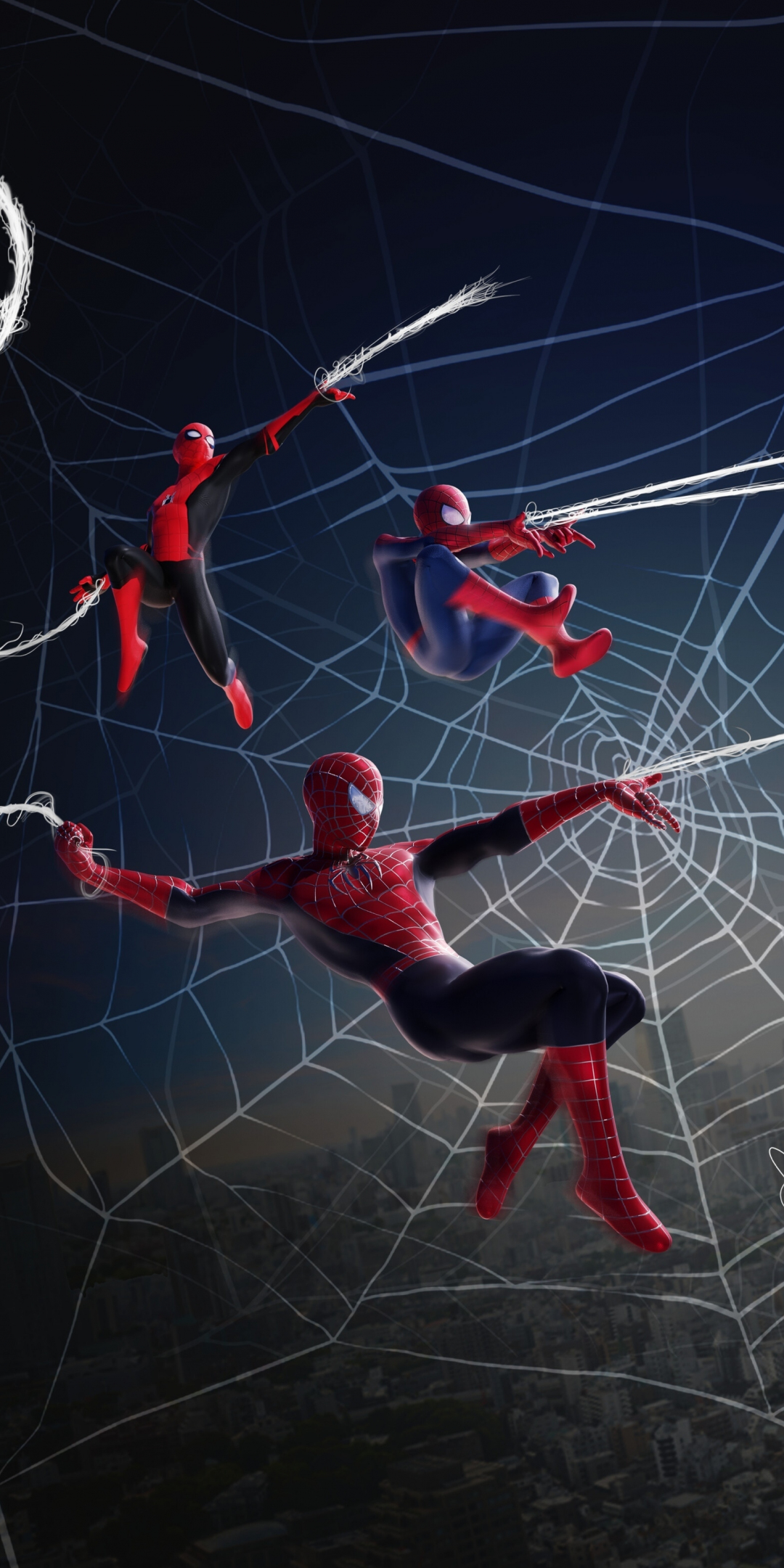Spiderverse, all-spiderman, art, 1080x2160 wallpaper