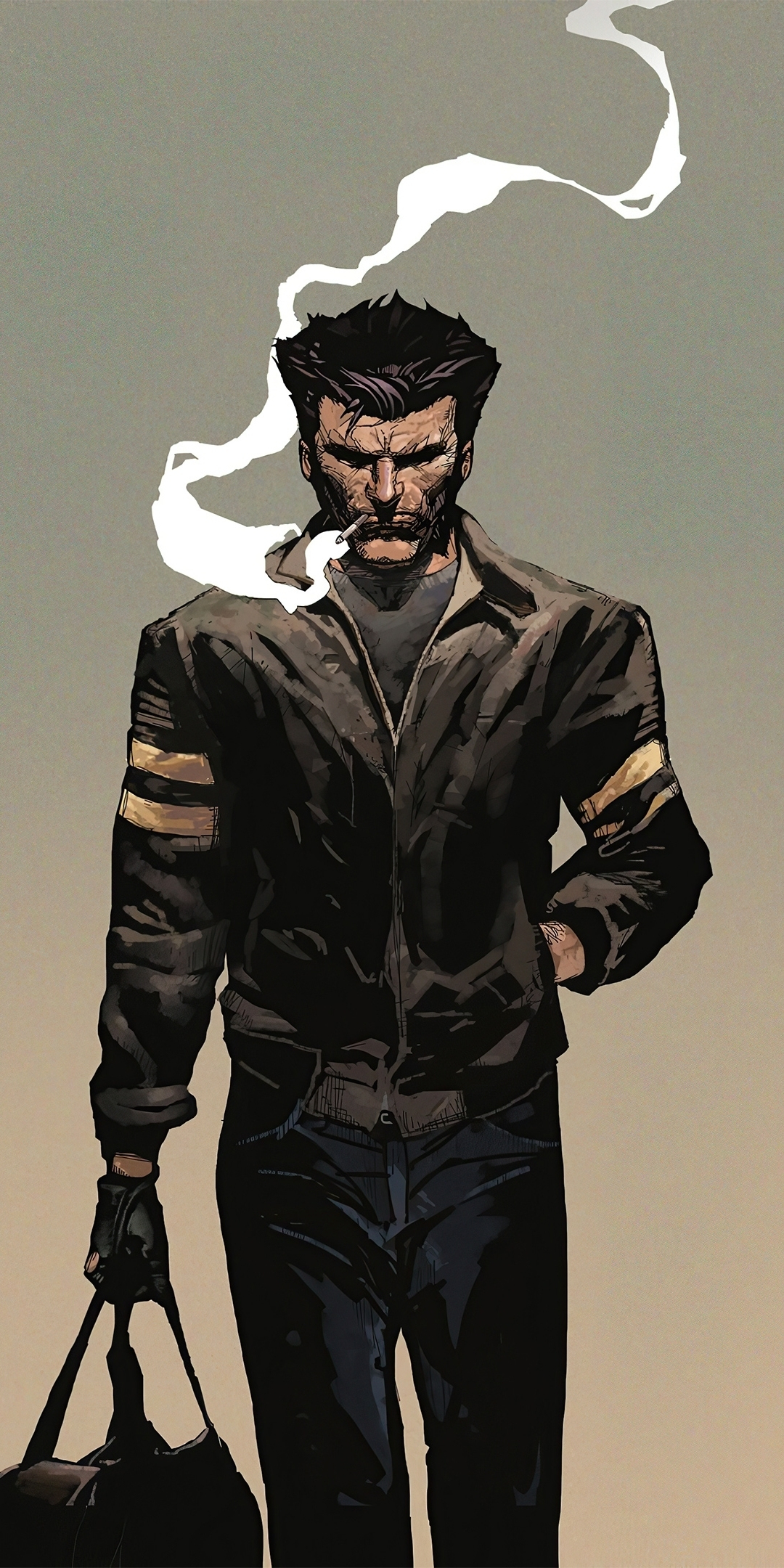 Wolverine, old Logan, 2020 art, 1080x2160 wallpaper