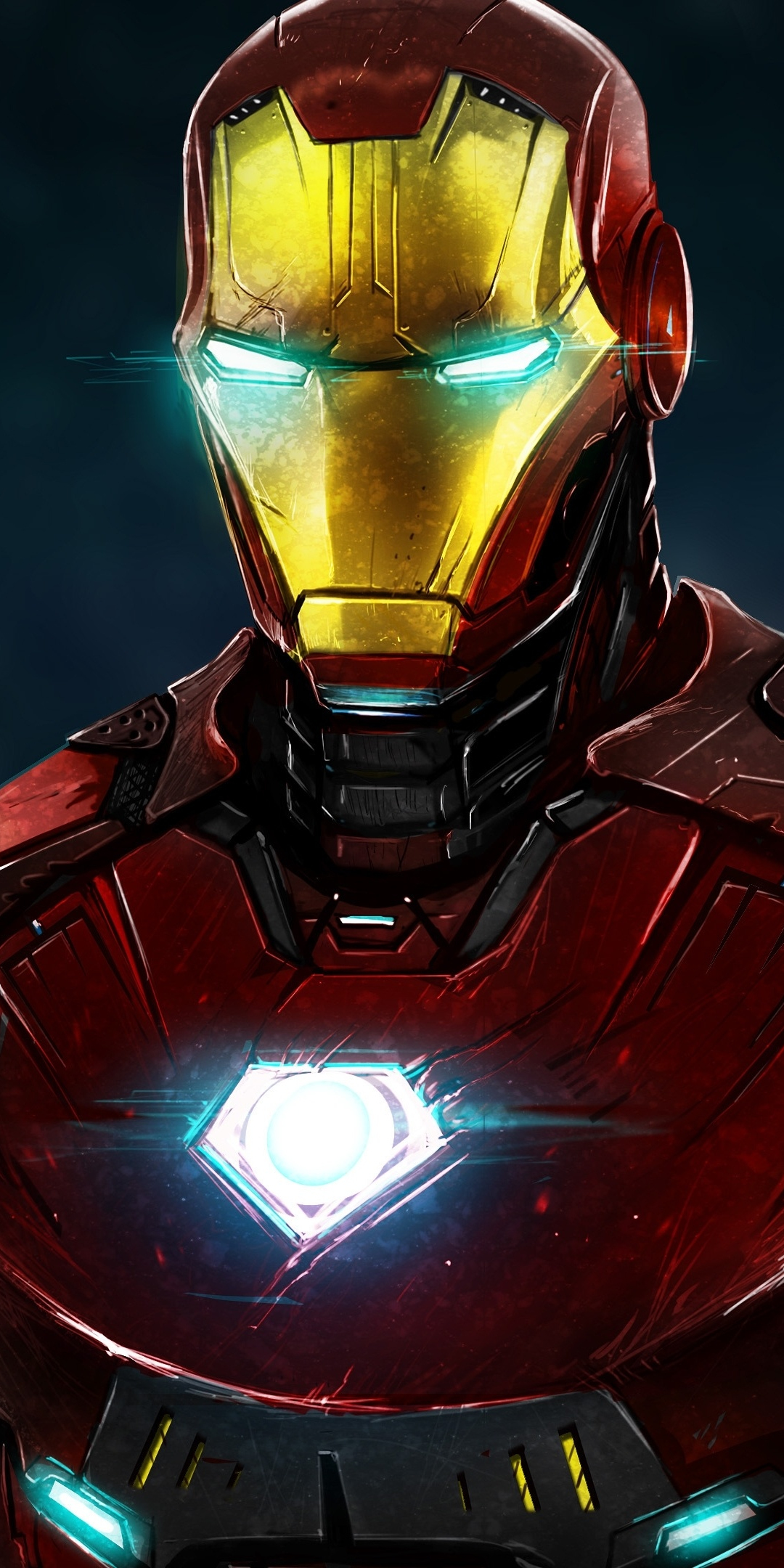 2019, Iron Man, artwork, 1080x2160 wallpaper