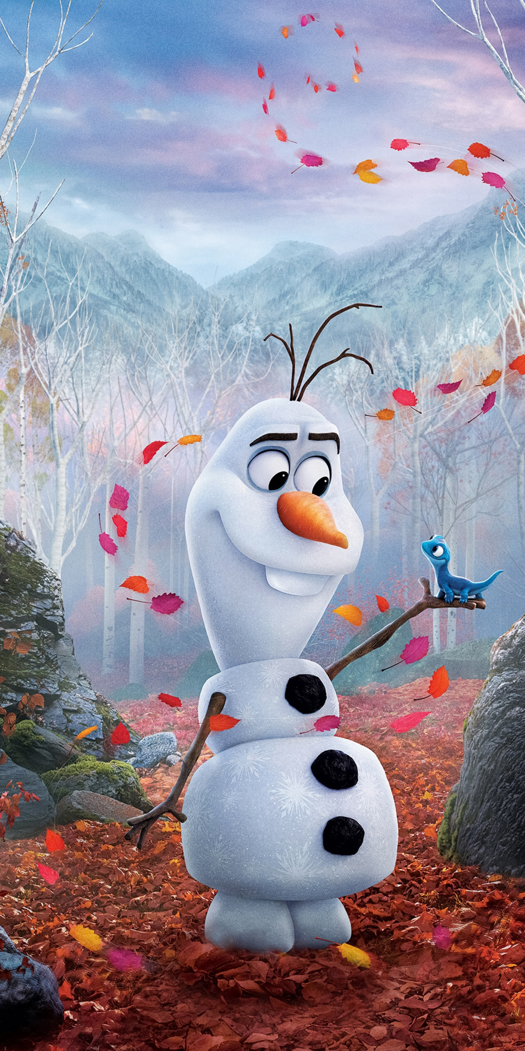 Snowman, Olaf from frozen 2, movie, 1080x2160 wallpaper