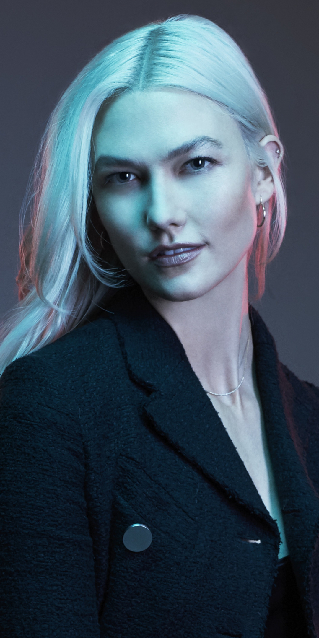 Karlie kloss, blonde, portrait, 1080x2160 wallpaper