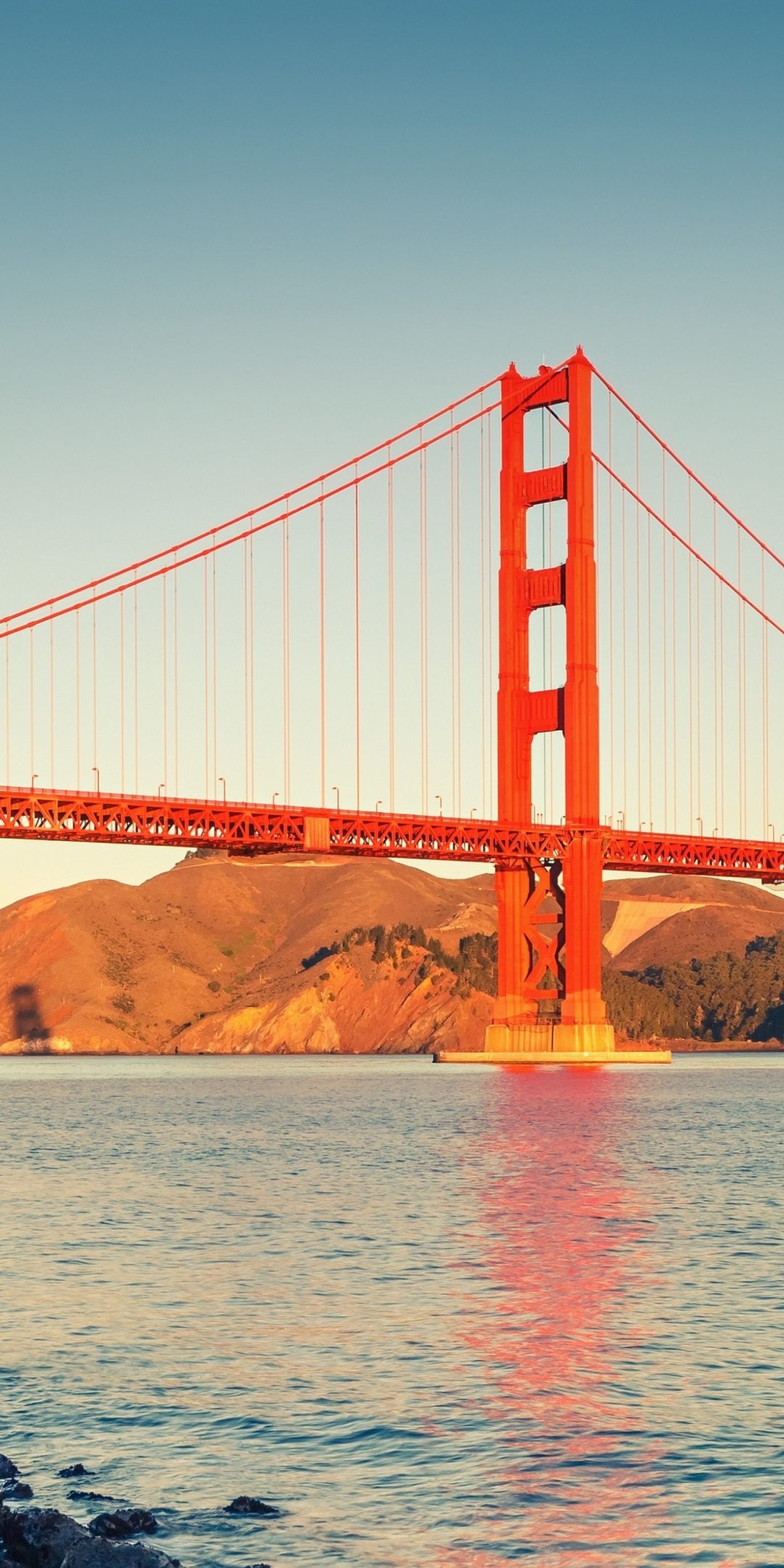 Bridge, architecture, Golden Gate Bridge, San Francisco, 1080x2160 wallpaper