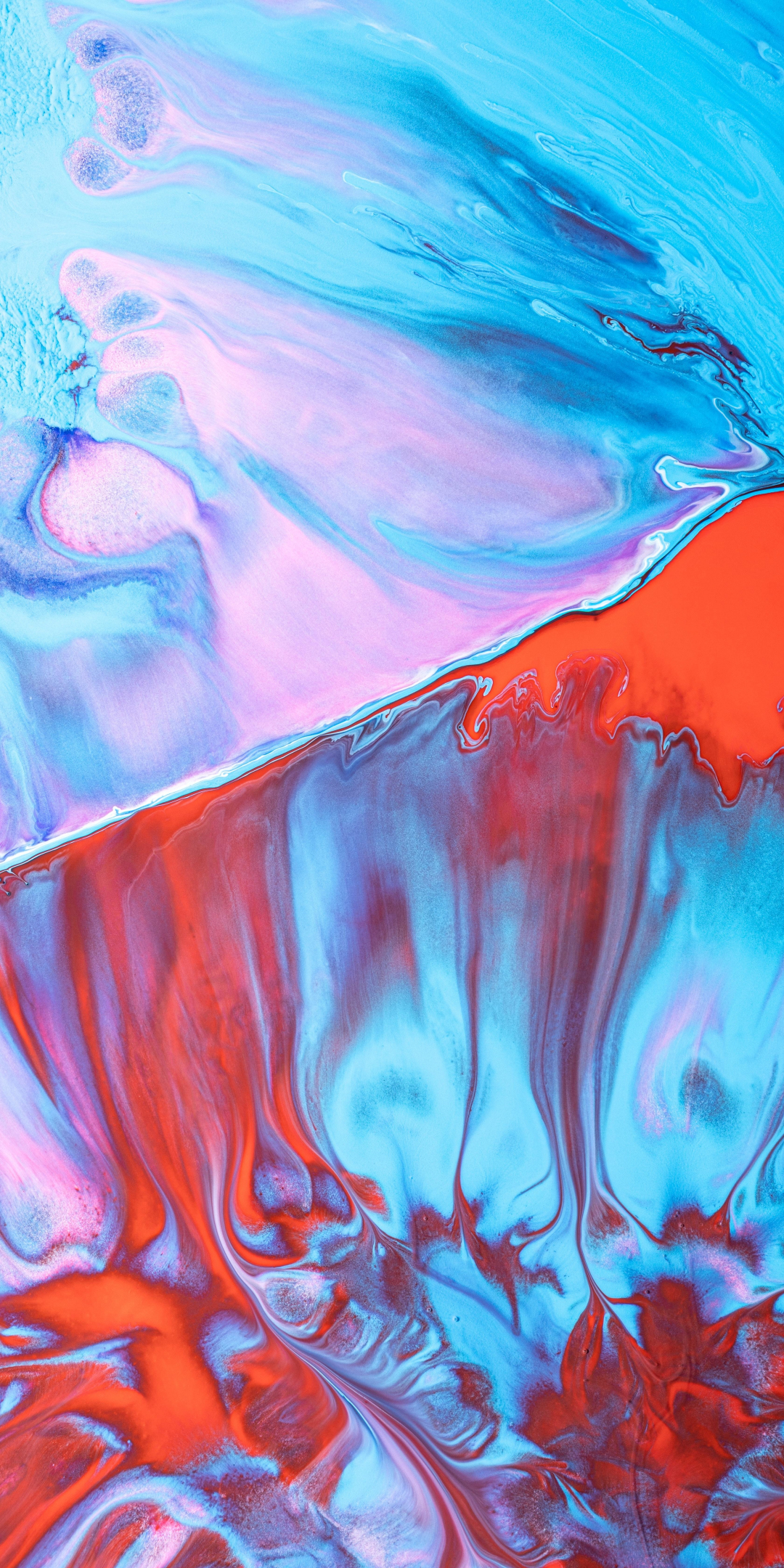 Colorful texture, modern and abstraction art, 1080x2160 wallpaper
