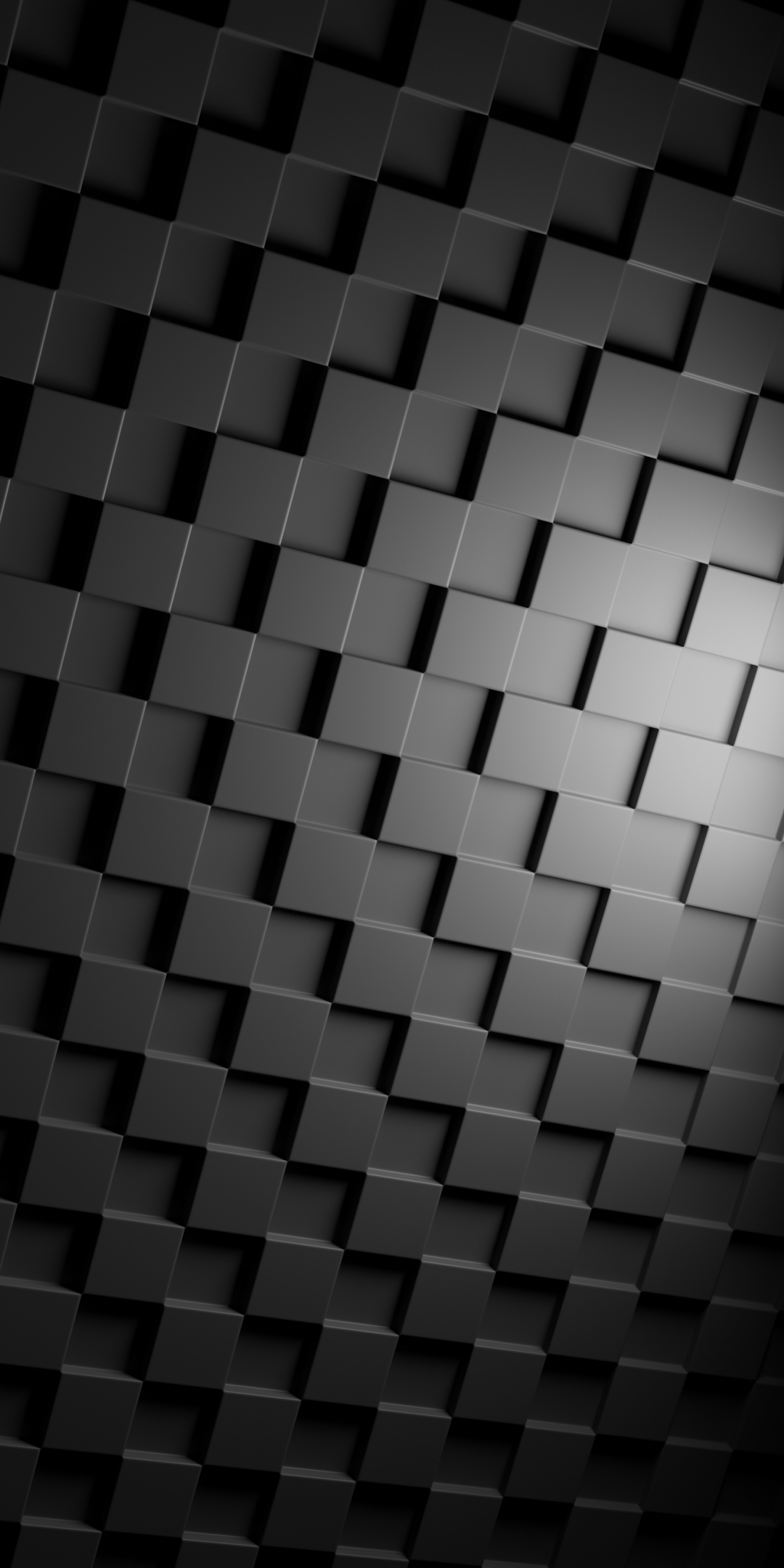 Cube, black grids, texture, abstract, 1080x2160 wallpaper