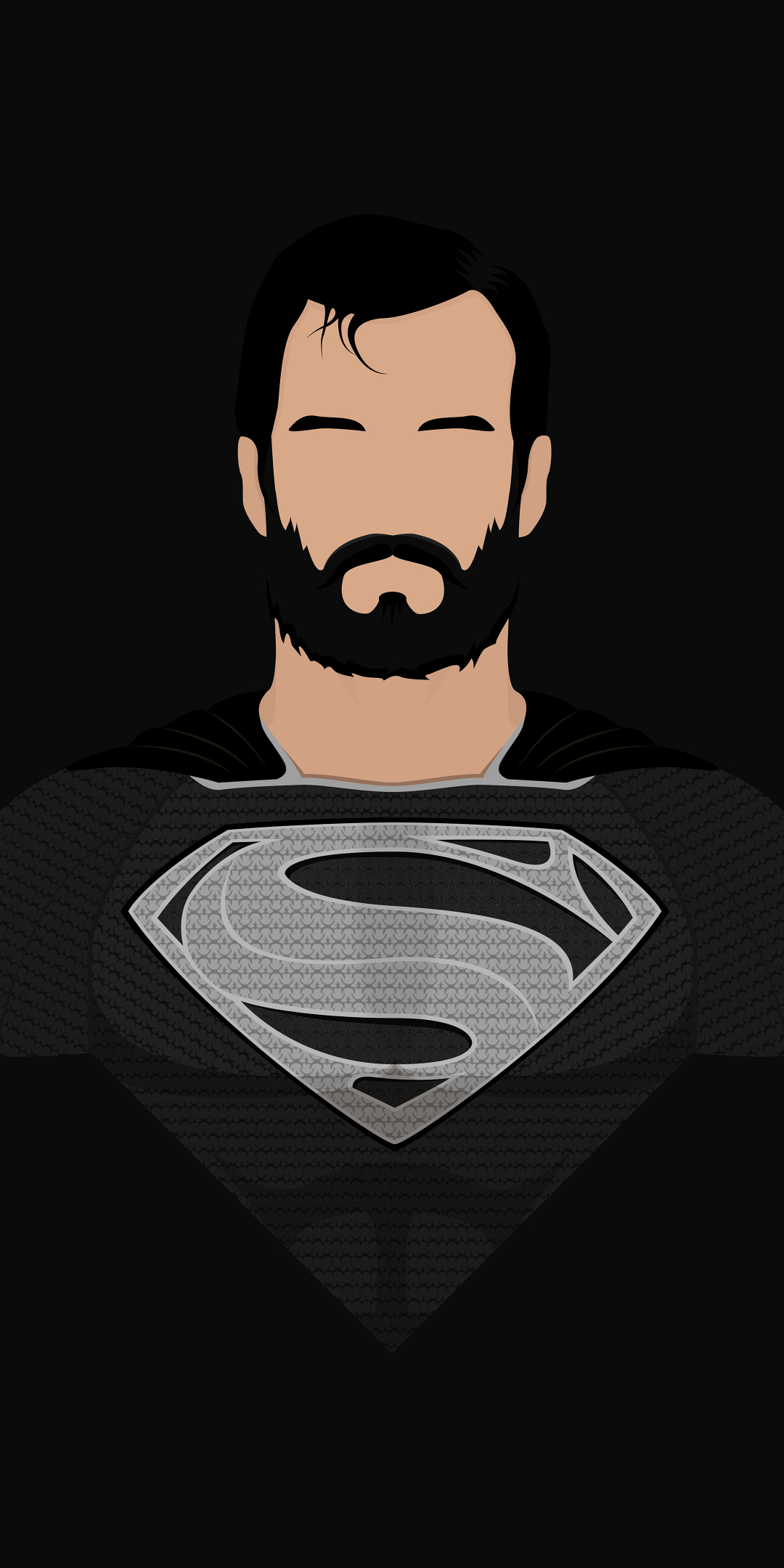 Superman, minimalism, superhero, art, 1080x2160 wallpaper
