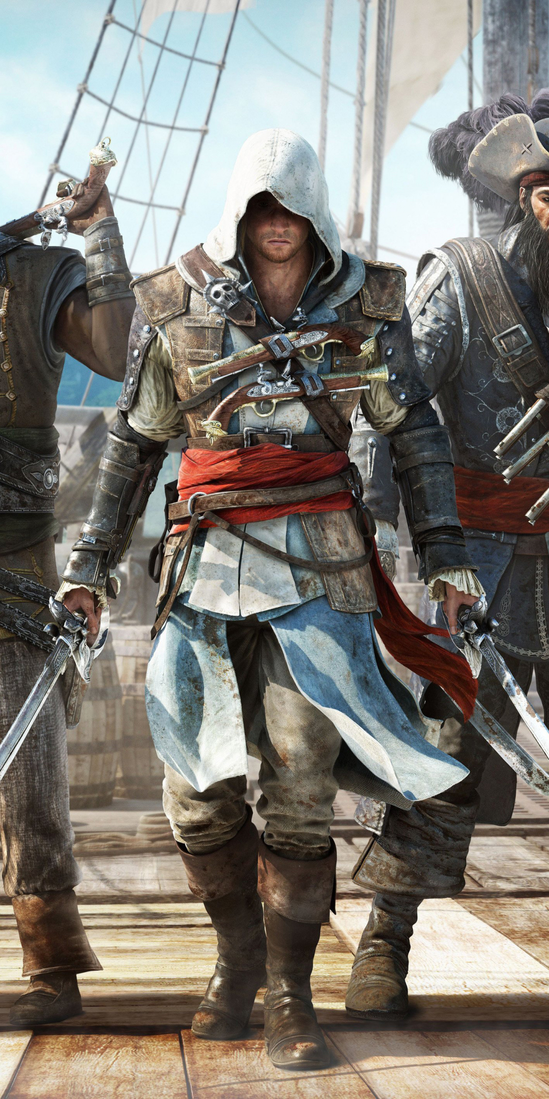 Assassin's Creed IV: Black Flag, warrior, pirates, 1080x2160 wallpaper