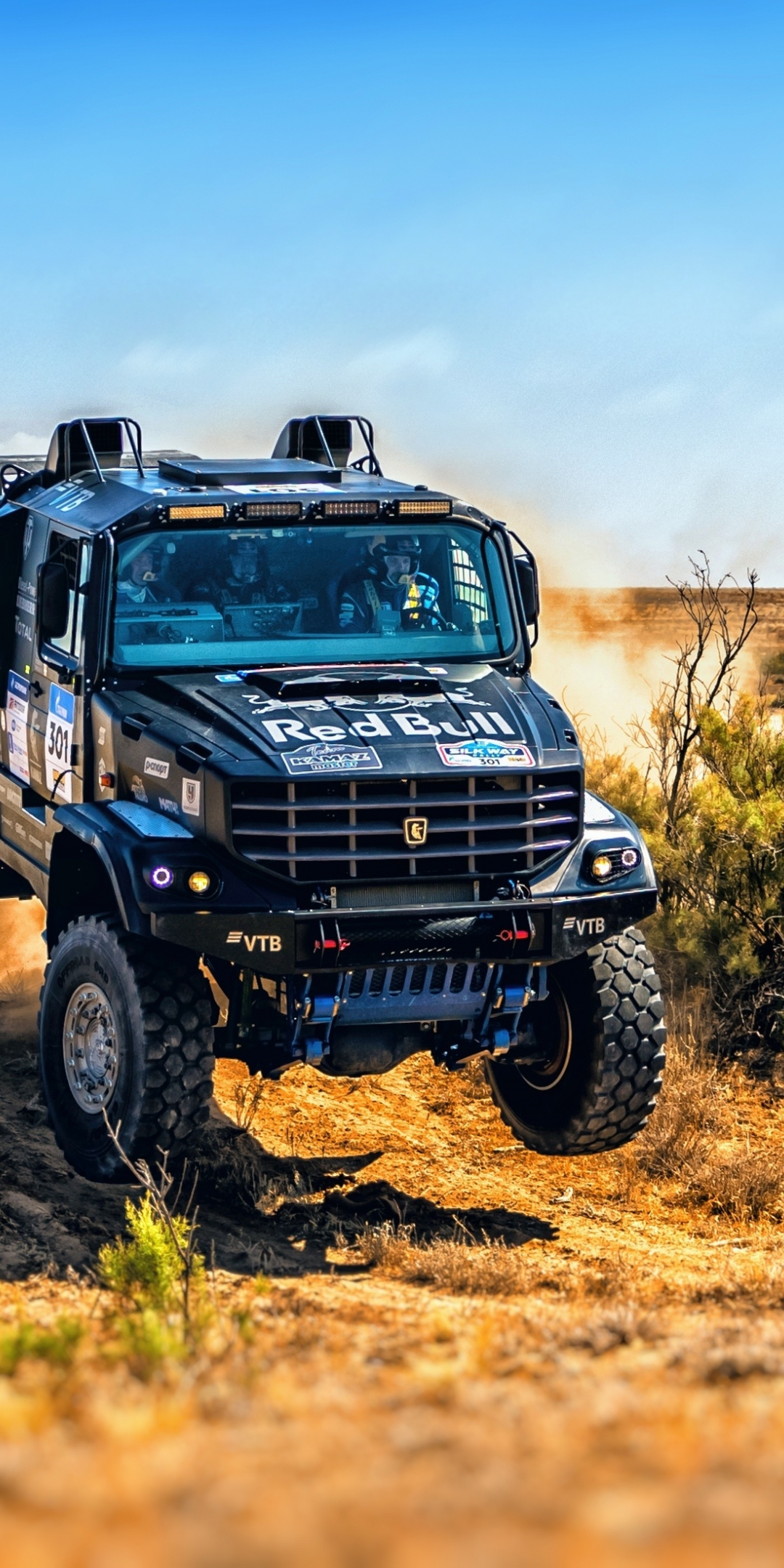 Desert, rallying, Truck, sports, race, 1080x2160 wallpaper