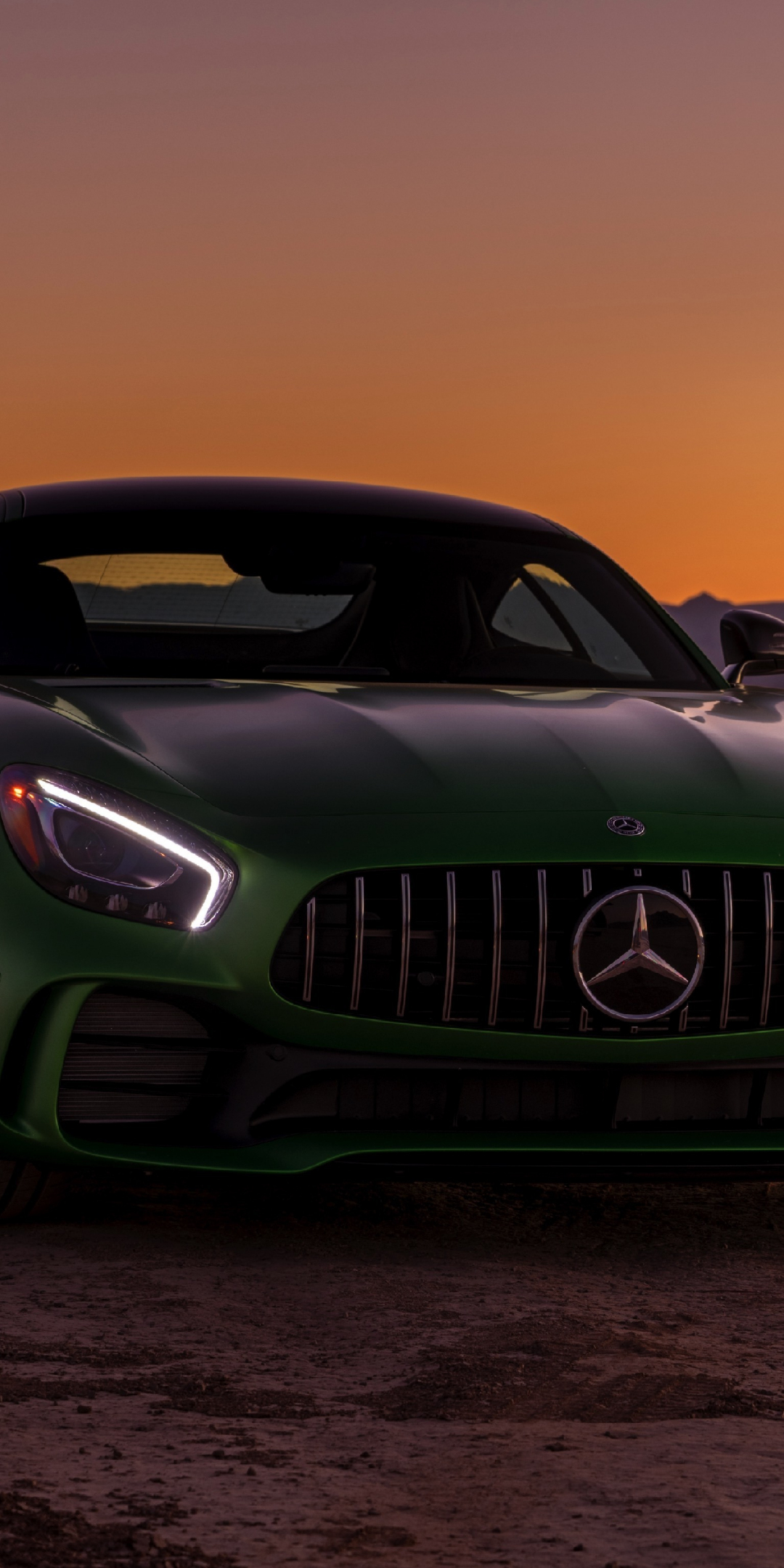 The Mercedes-AMG GT R, sports car, front, 1080x2160 wallpaper