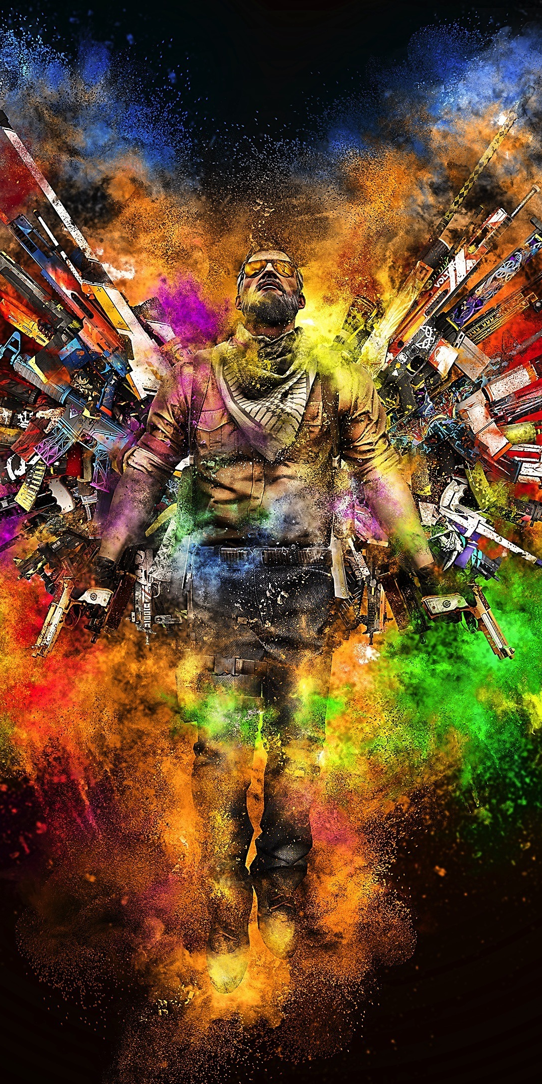 Counter-Strike: Global Offensive, a gunman, digital art, 1080x2160 wallpaper