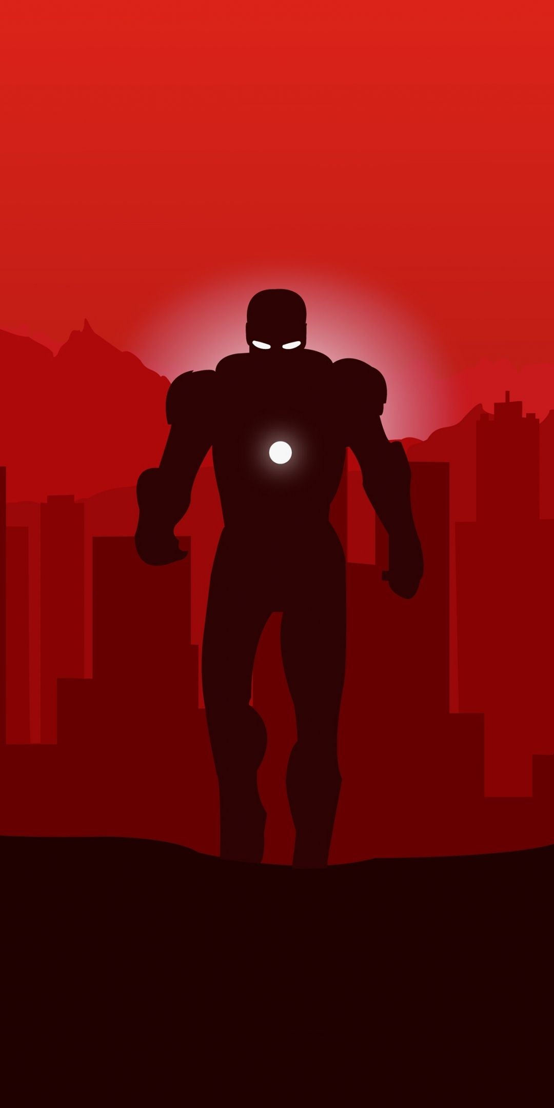 Marvel, Iron man, minimalist, 1080x2160 wallpaper