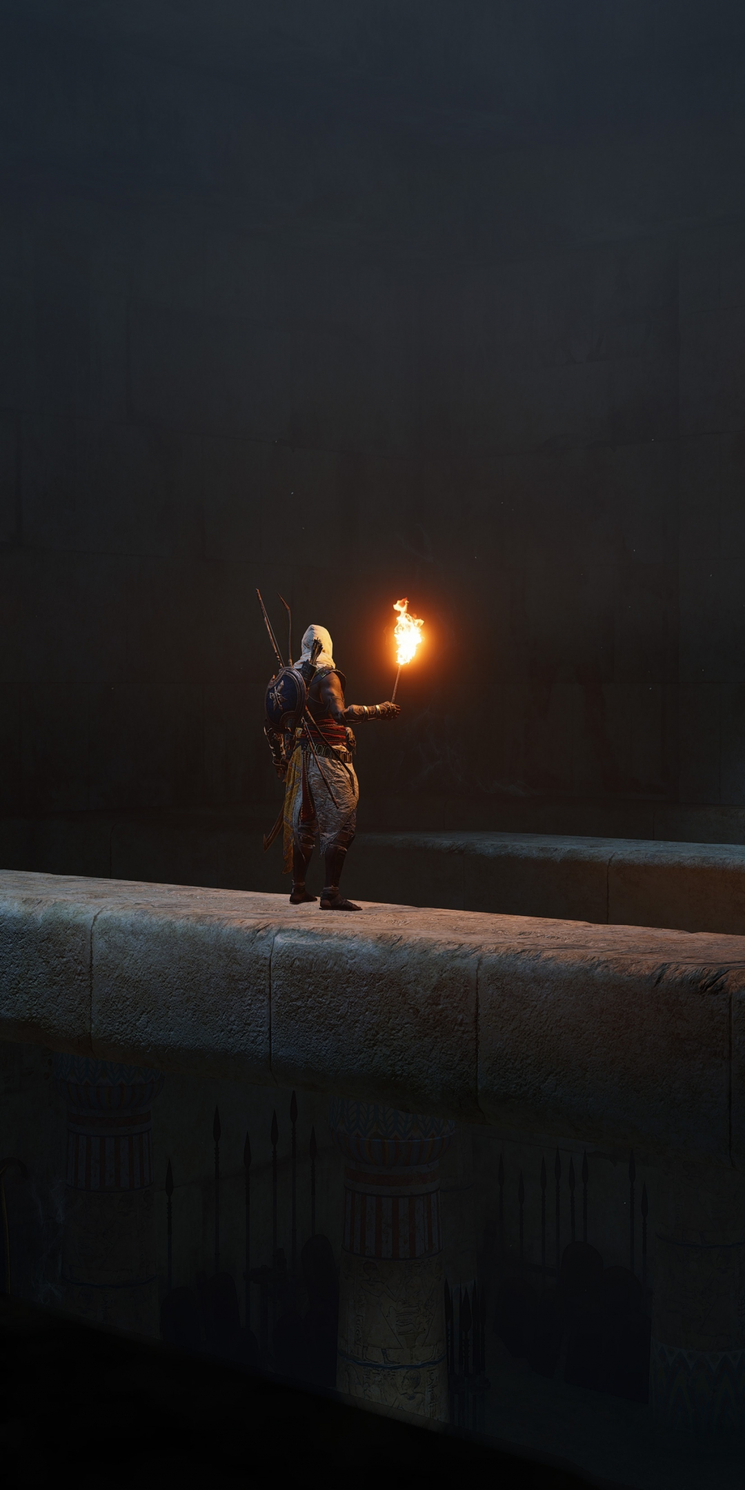 Dark, Assassin's Creed: Origins, video game, warrior, 1080x2160 wallpaper