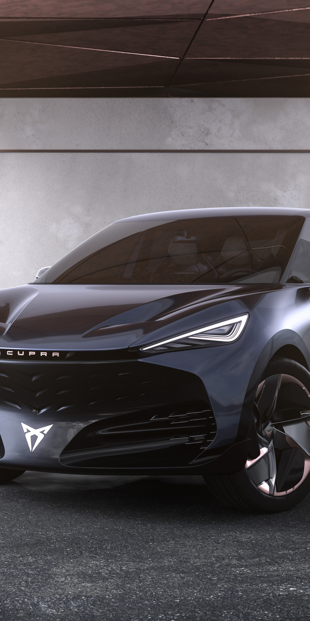 Cupra Tavascan Concept, electric car, 2019, 1080x2160 wallpaper