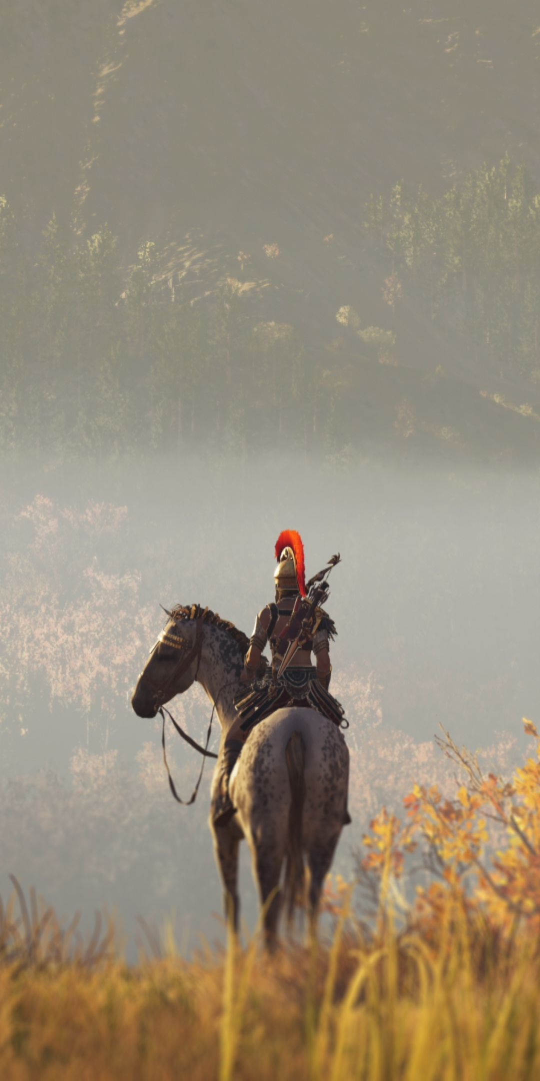 2018, video game, Assassin's Creed Odyssey, horse ride, 1080x2160 wallpaper