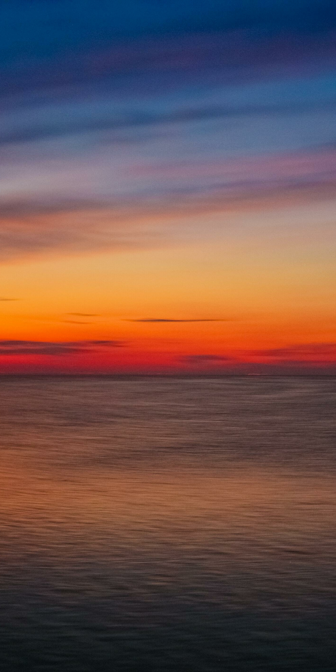 Adorable sunset, seascape, sky and sea, nature, 1080x2160 wallpaper