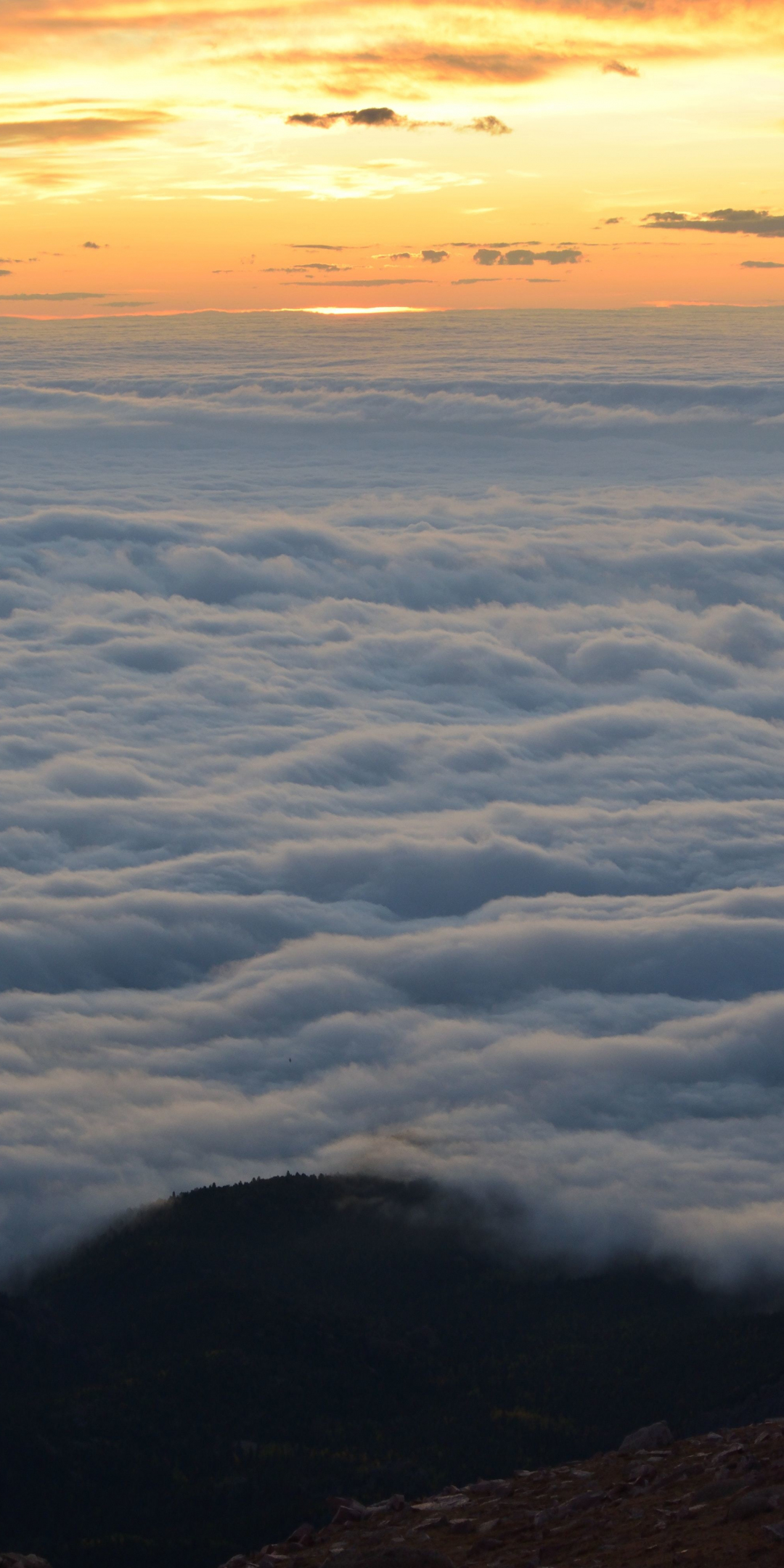 Clouds in the air, susnet, sky, 1080x2160 wallpaper