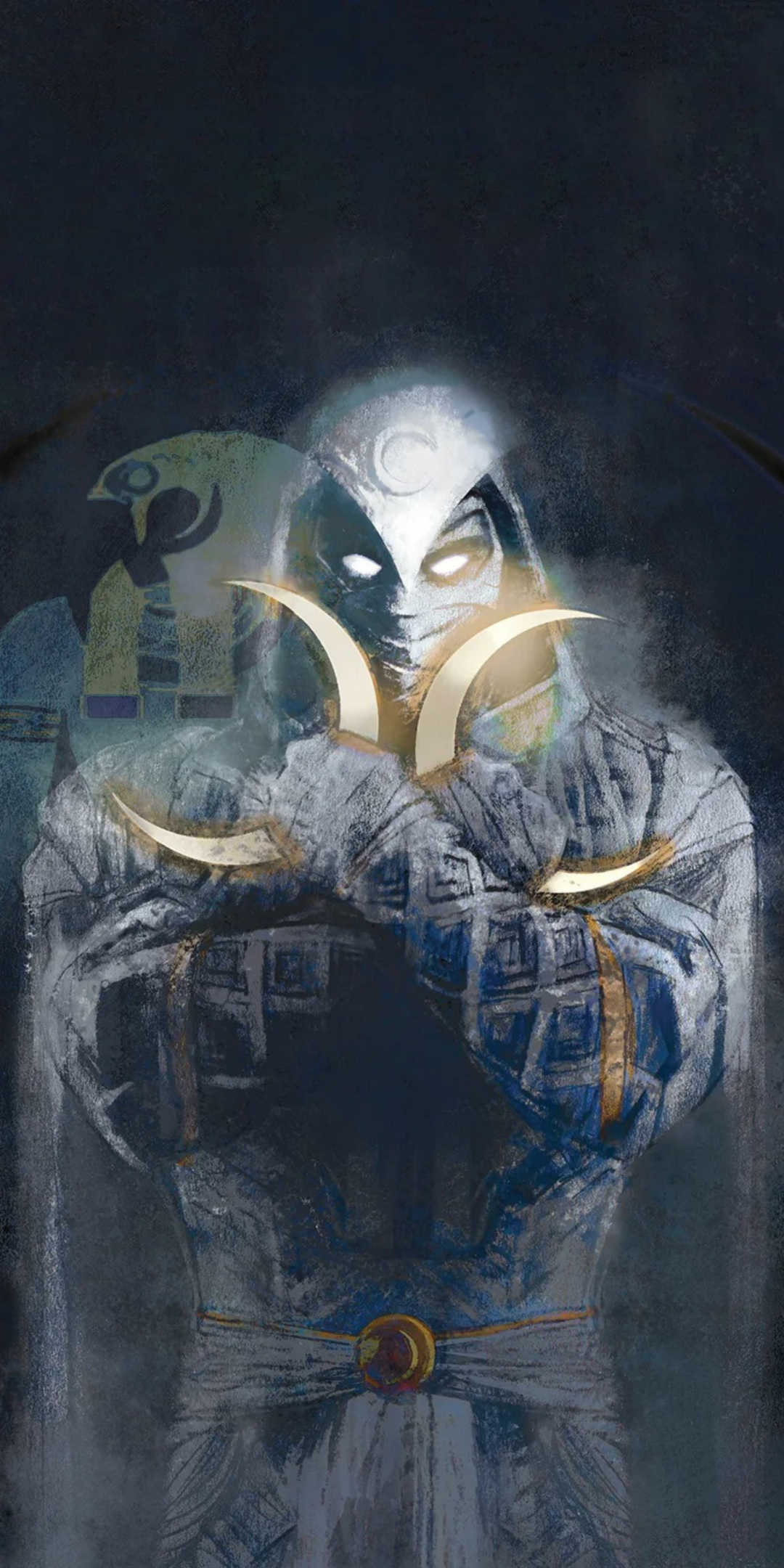 Moon Knight, Empire Cover, Marvel series, art, 1080x2160 wallpaper
