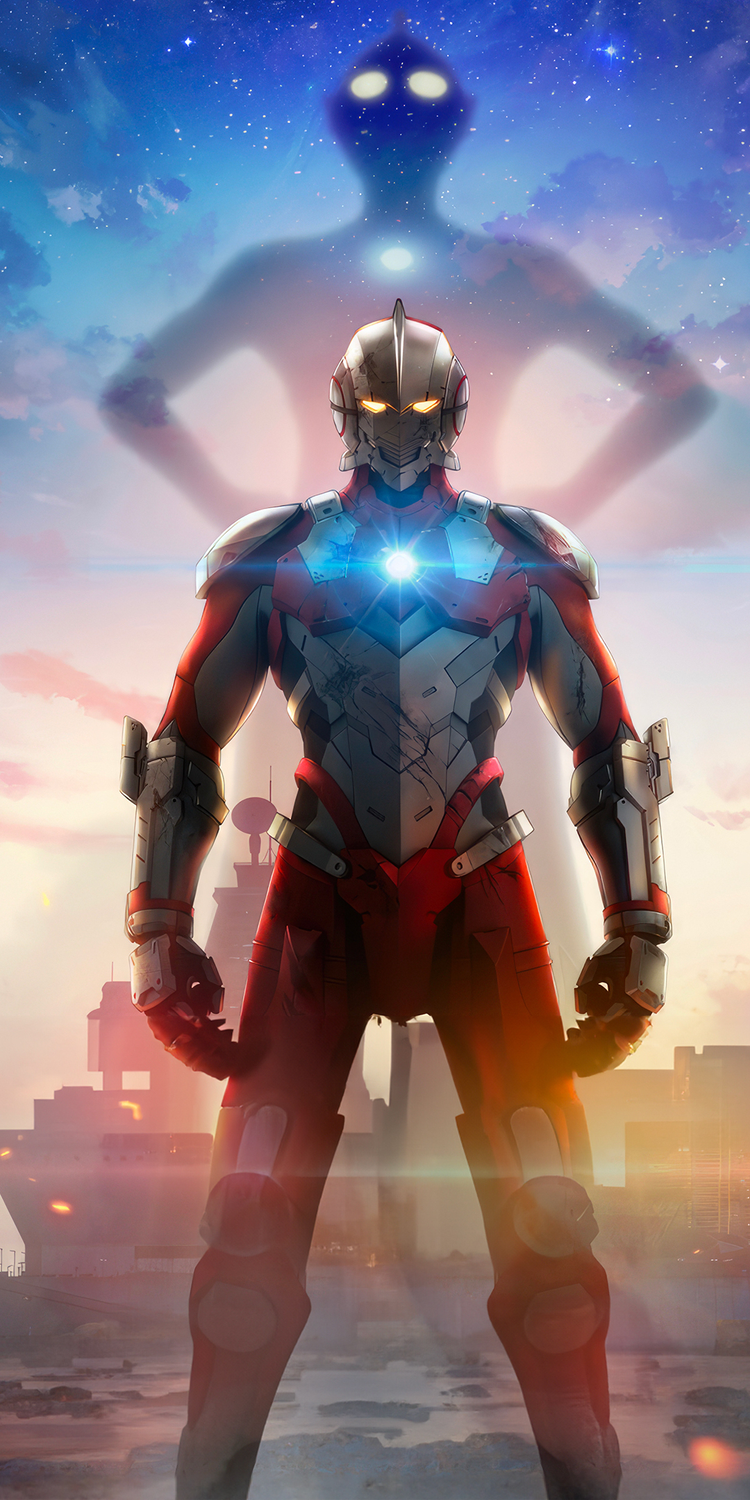 Ultraman, Netflix 2023, giant robot, 1080x2160 wallpaper