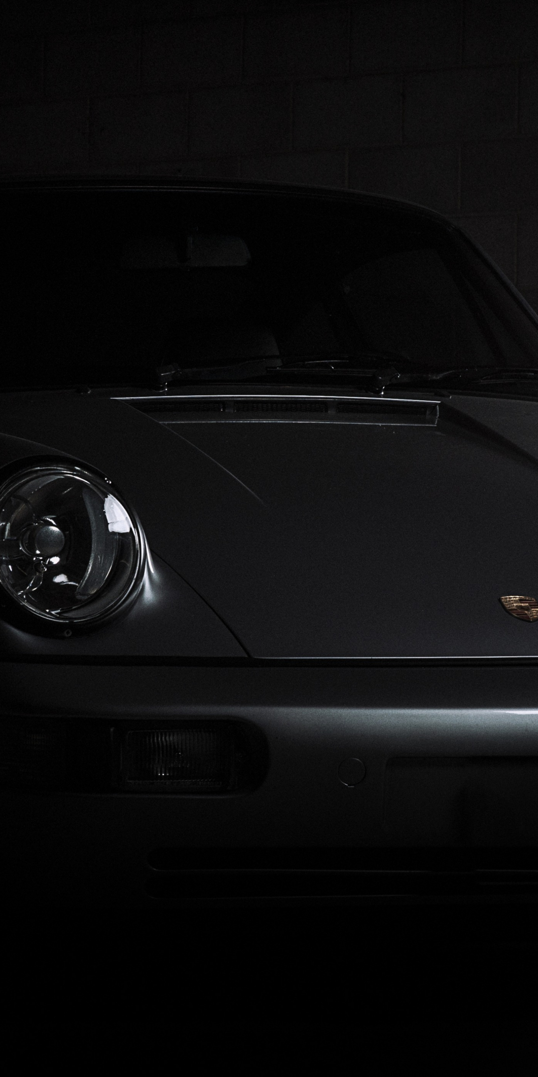Porsche 911 Carrera, front, dark, 1080x2160 wallpaper