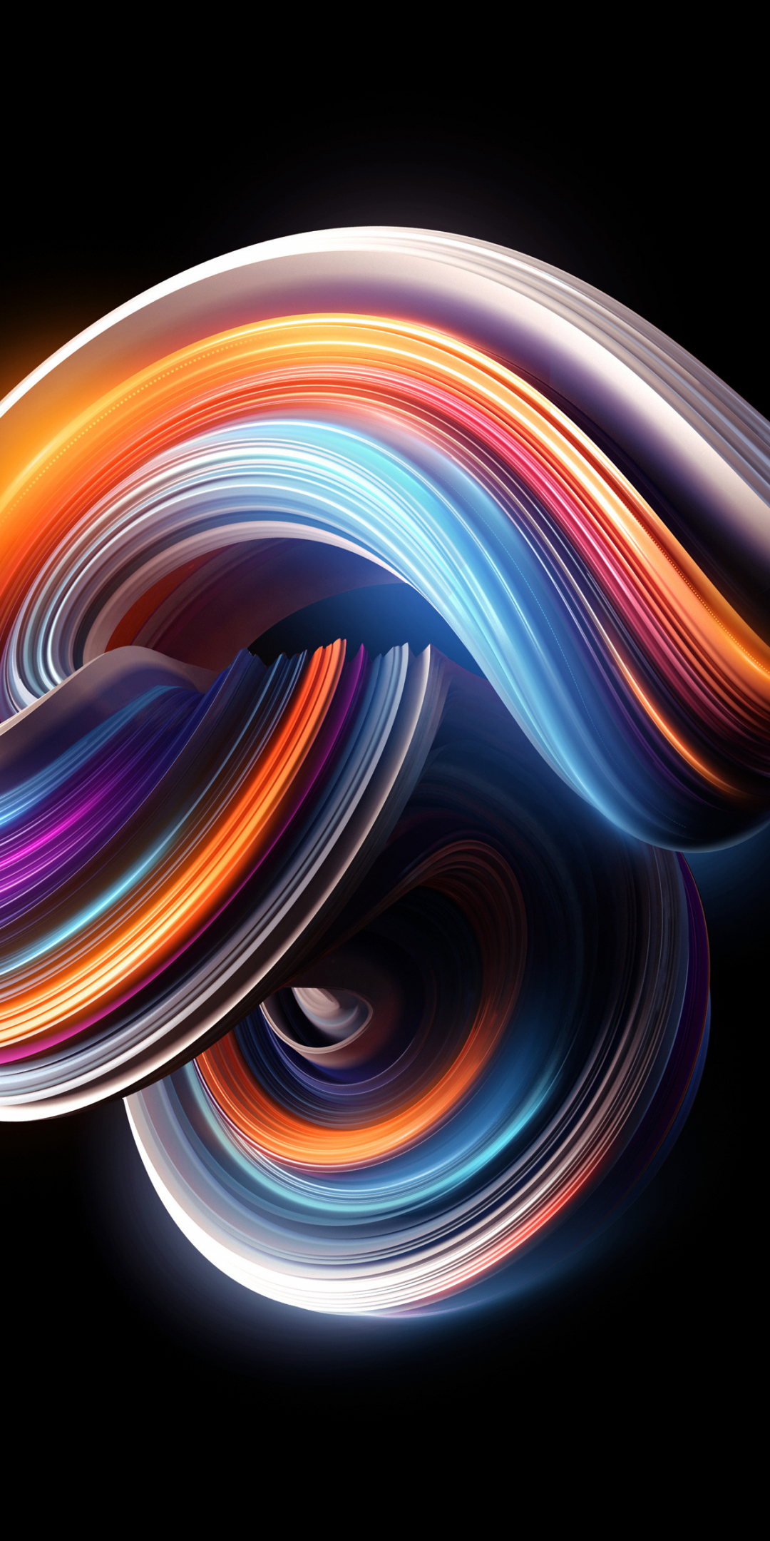 Colorful, curves, MI, stock, abstract, 1080x2160 wallpaper