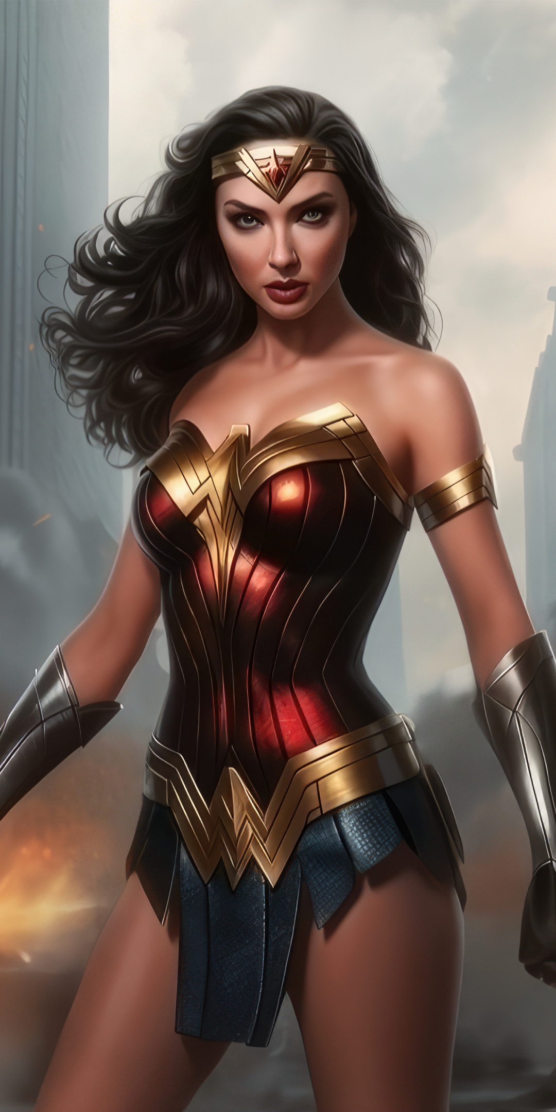 2023 Wonder Woman fan art, beautiful, 1080x2160 wallpaper