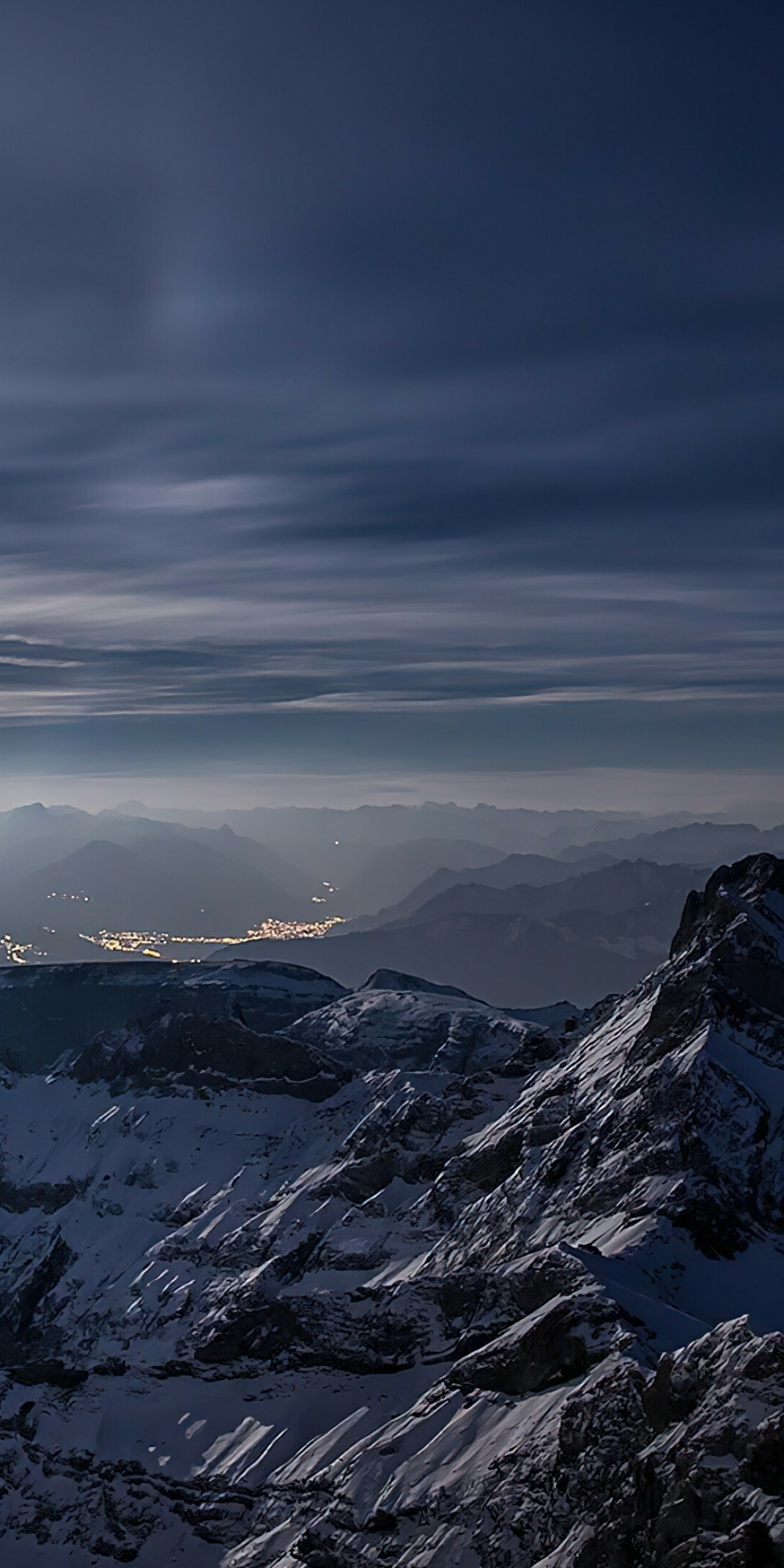Landscape, aerial view, Nokia G21, android 13, glacier, sunset, 1080x2160 wallpaper