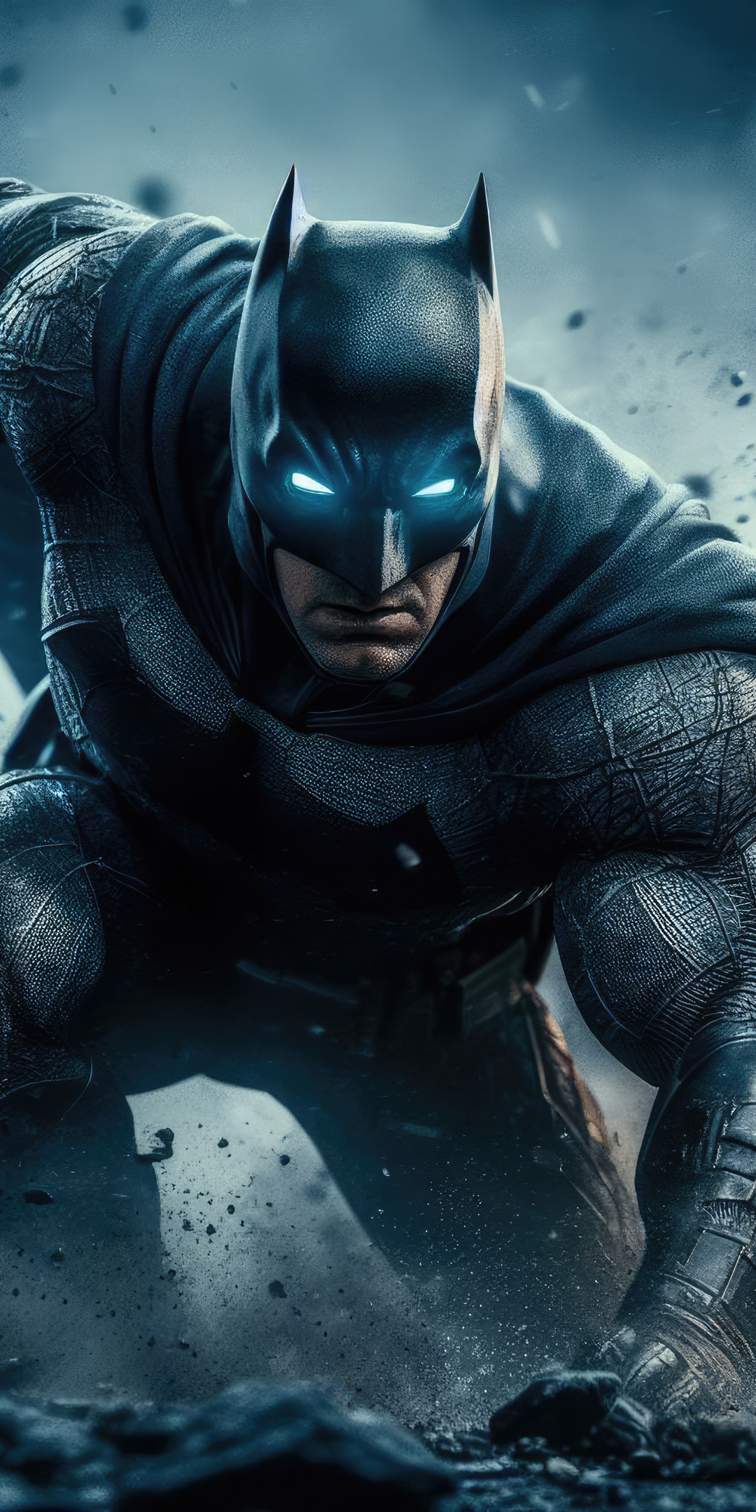 Batman in the Gotham city, battle with villains, movie, 1080x2160 wallpaper