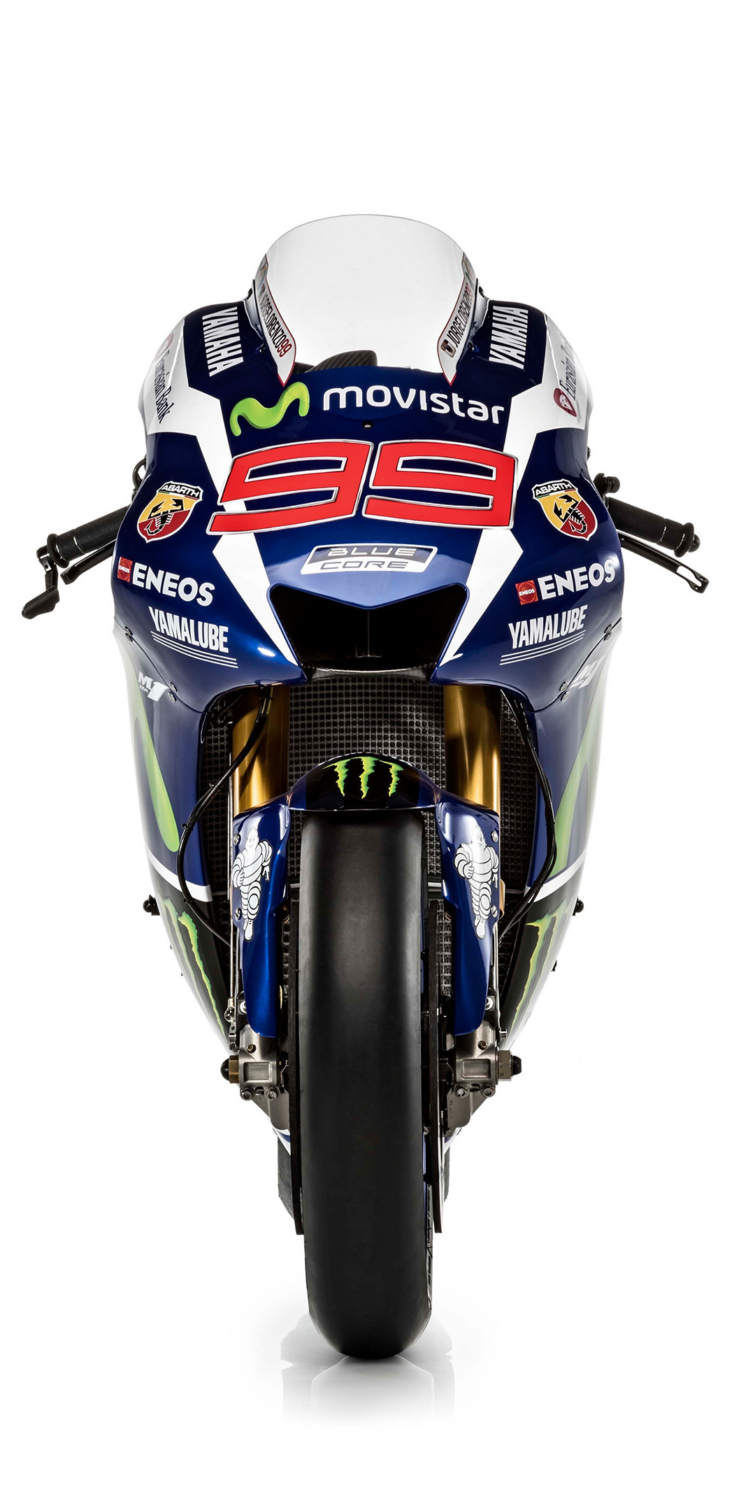 Motogp, race bike, Yamaha YZR-M1, 1080x2160 wallpaper