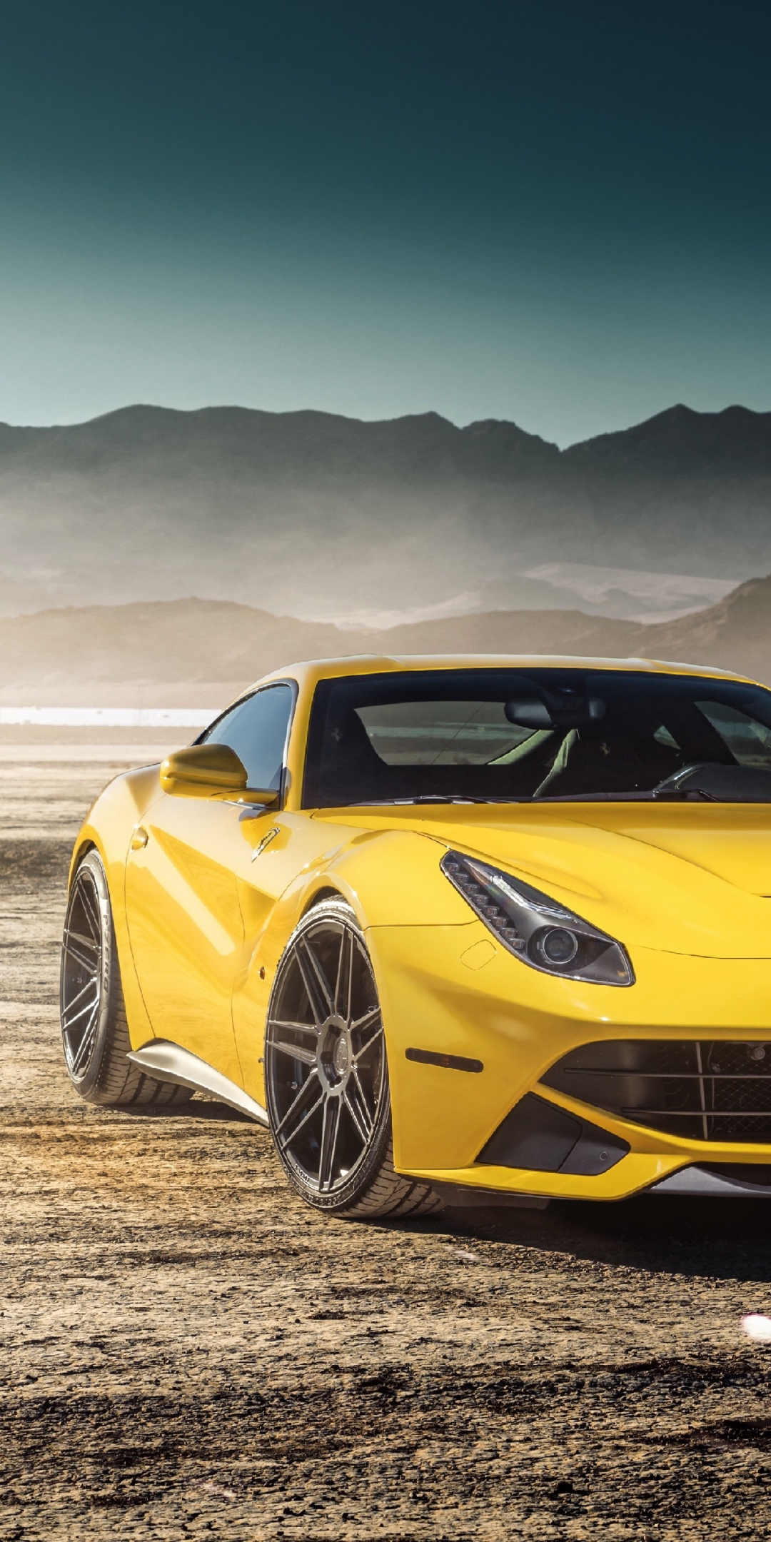 Luxurious, sports car, Ferrari F12berlinetta, 1080x2160 wallpaper