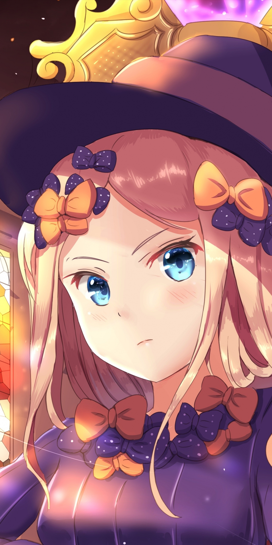 Fate series, anime girl, blue eyes, beautiful, 1080x2160 wallpaper