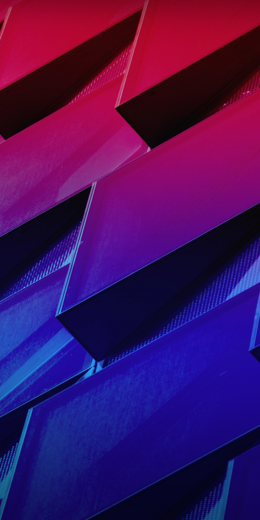 Architecture, pink blue grids, surface, neon, 1080x2160 wallpaper