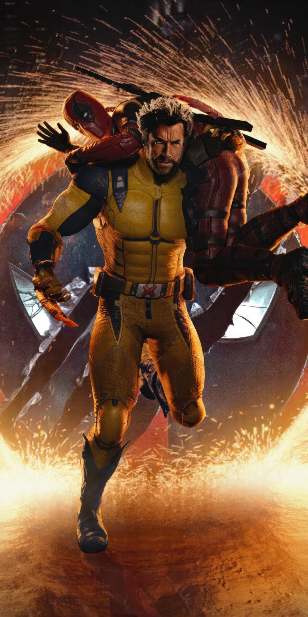 Deadpool and Wolverine, Deadpool 3 movie, 2023, portal, 1080x2160 wallpaper