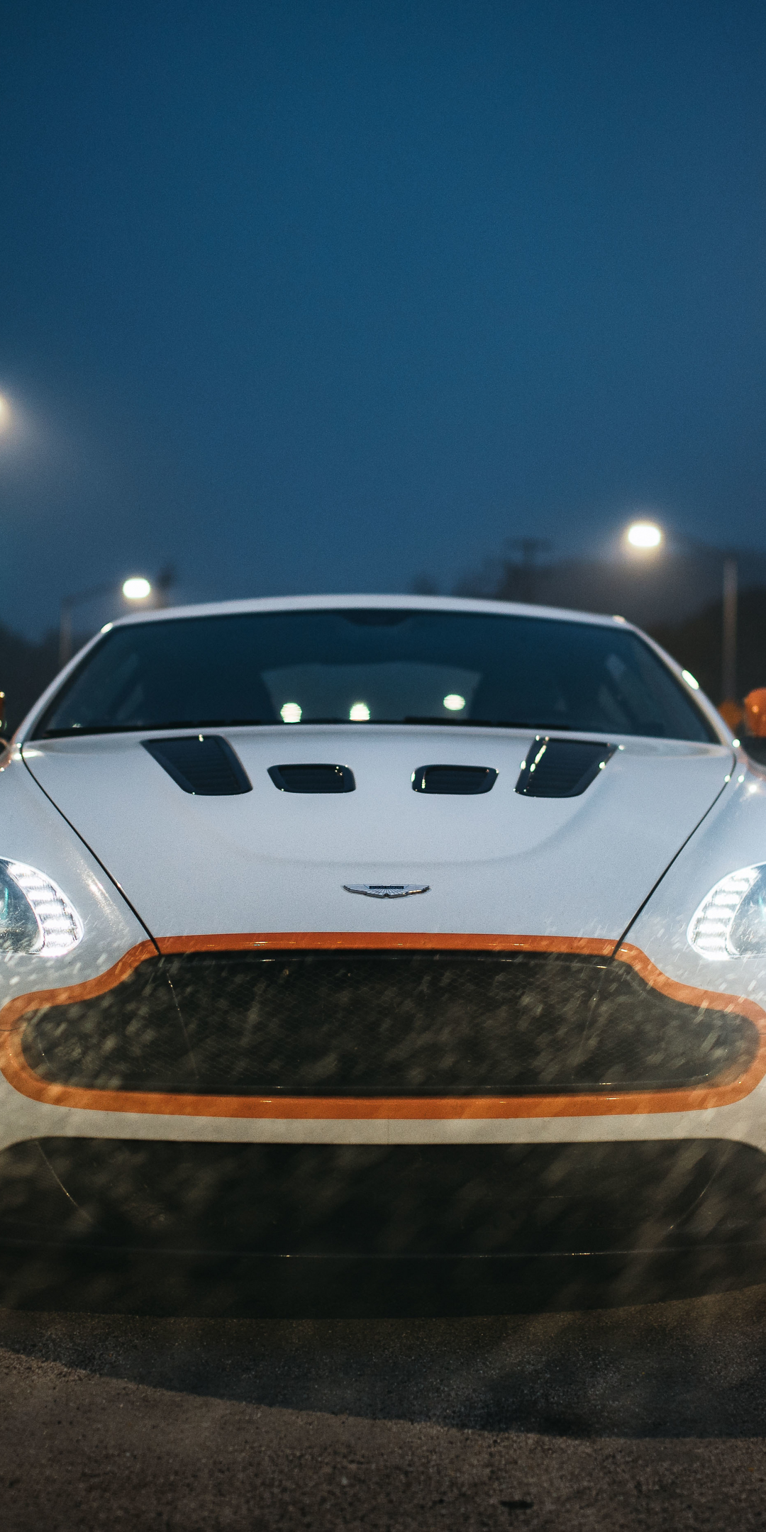 Aston Martin V12 Vantage S, sports car, headlight, 2017, 1080x2160 wallpaper