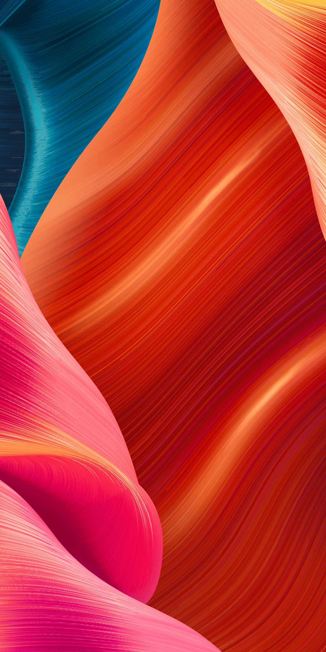 Colorful, abstract, threads, 1080x2160 wallpaper