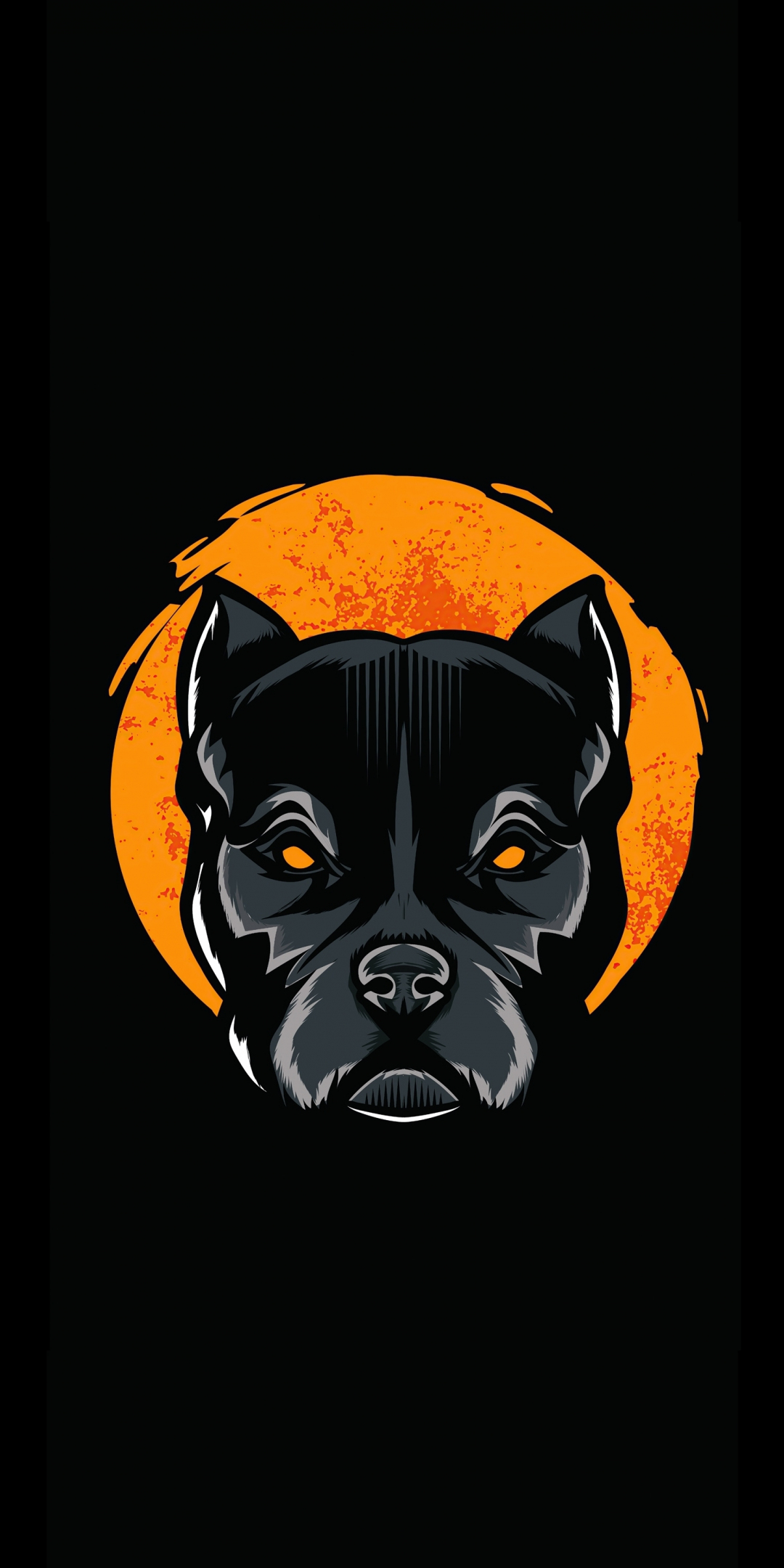 Pit bull, minimal, dog, animal, muzzle, 1080x2160 wallpaper