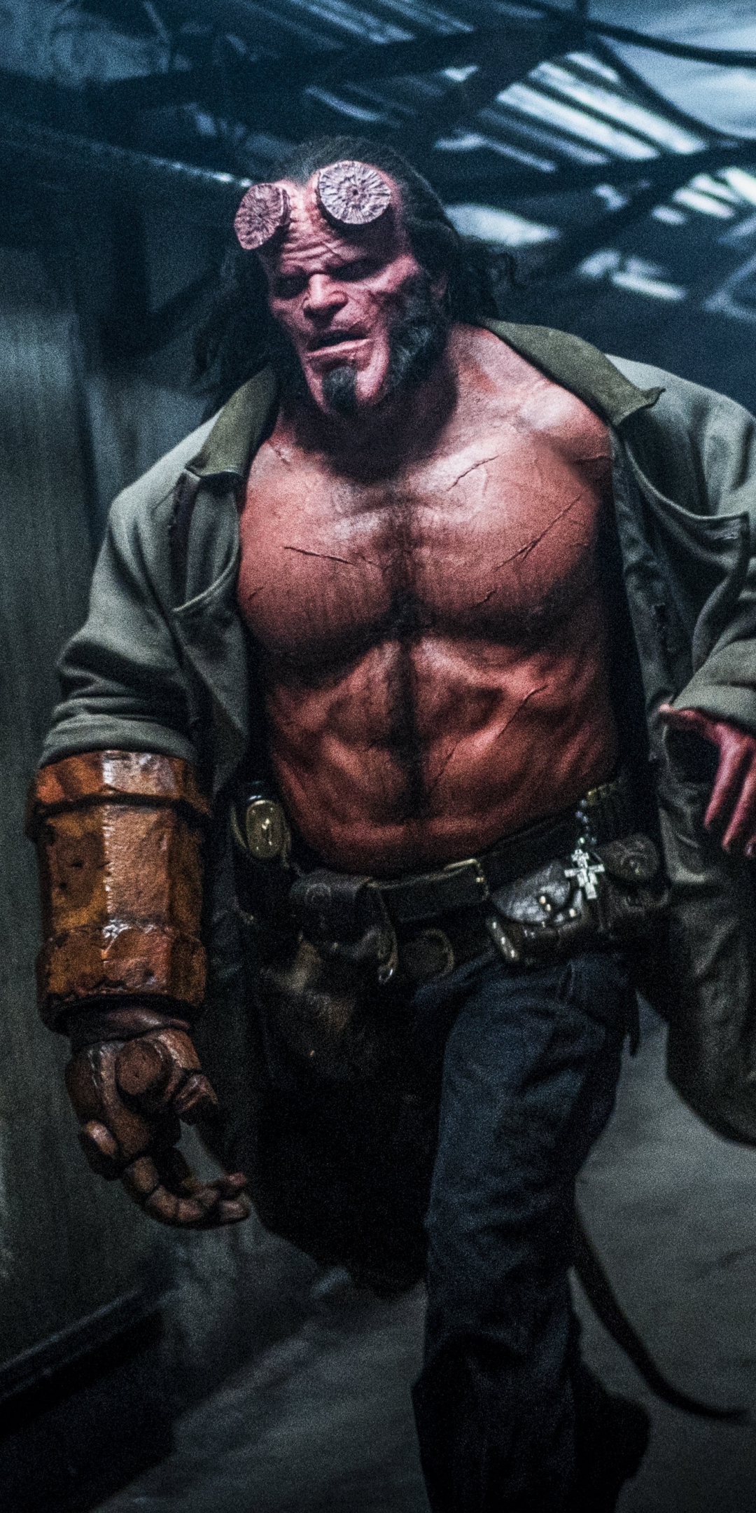 David Harbour, Hellboy, movie, 2019, 1080x2160 wallpaper