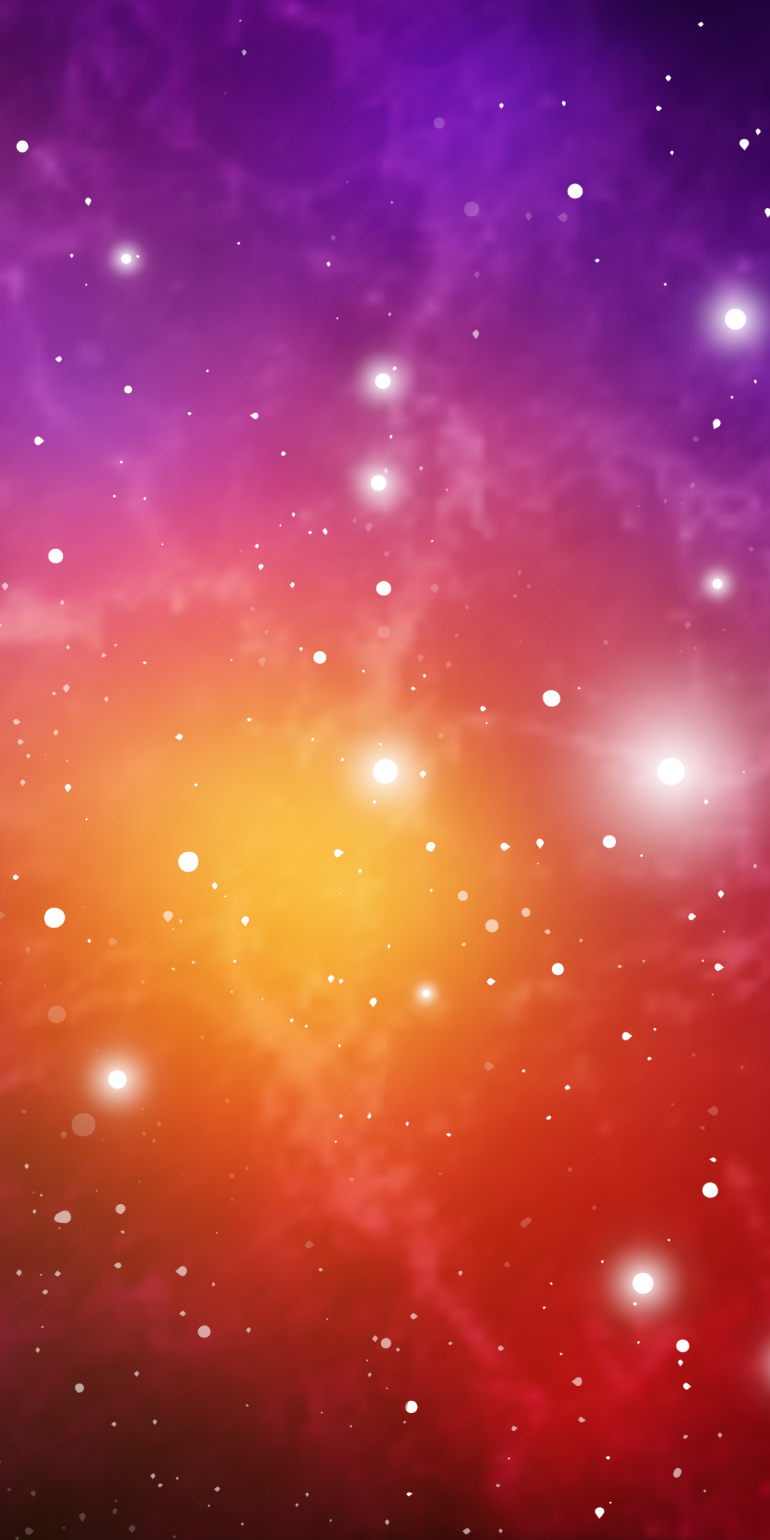 Glow, stars, cosmos, colorful, art, 1080x2160 wallpaper