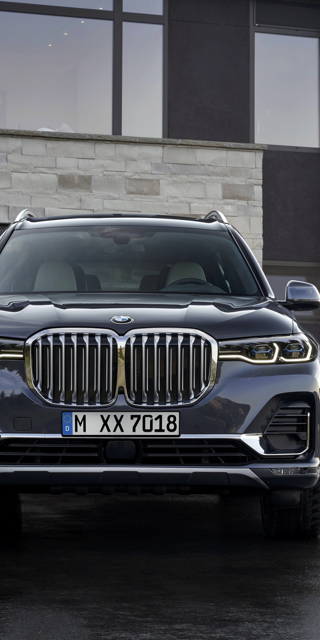 BMW X7, front-view, 2019, 1080x2160 wallpaper