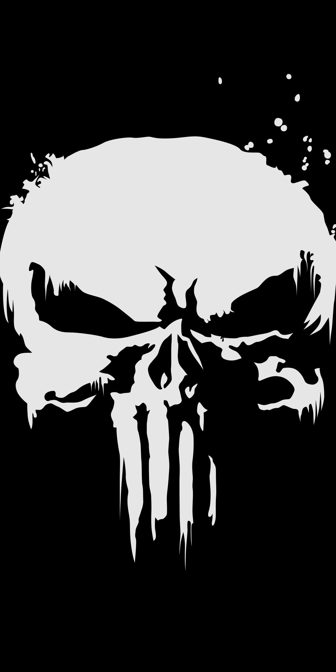 The punisher, logo, skull, 1080x2160 wallpaper