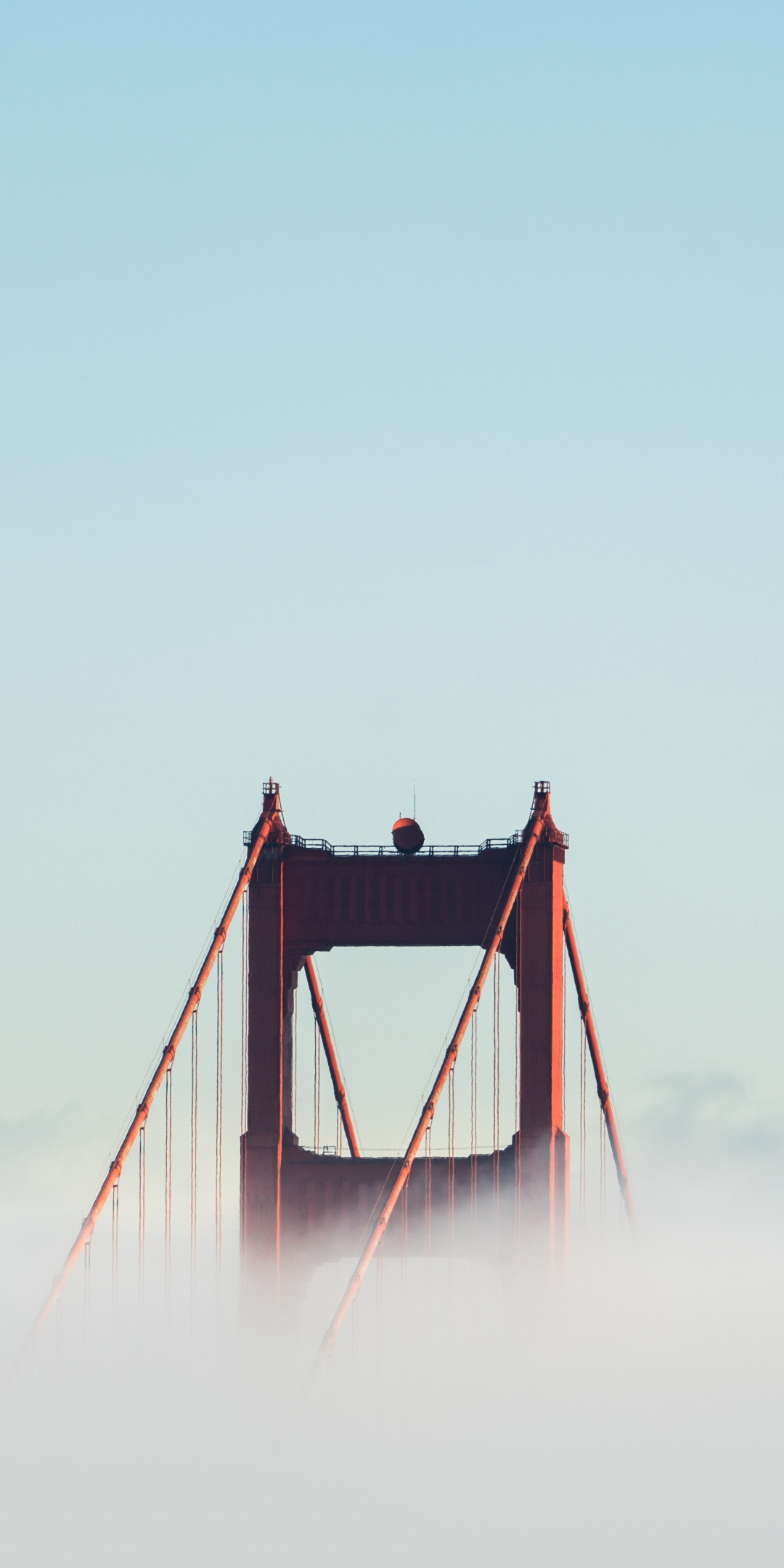 Golden Gate Bridge, fog, bridge, 1080x2160 wallpaper