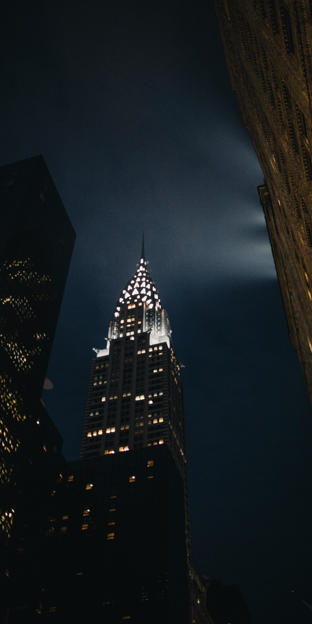 Empire State Buildings, cityscape, night, 1080x2160 wallpaper