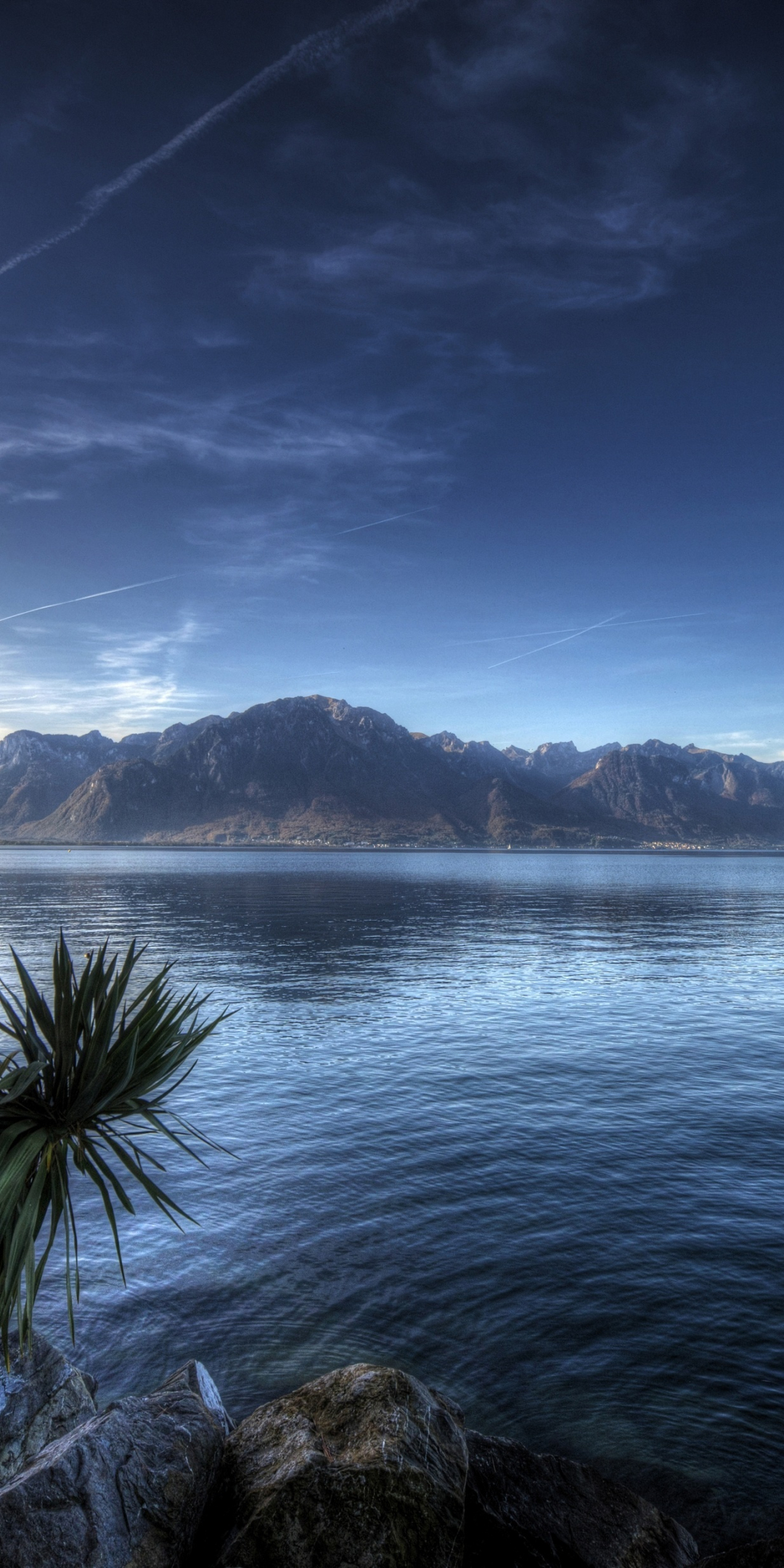 Montreux Lake, Lake Geneva, nature, lake, Switzerland, 1080x2160 wallpaper