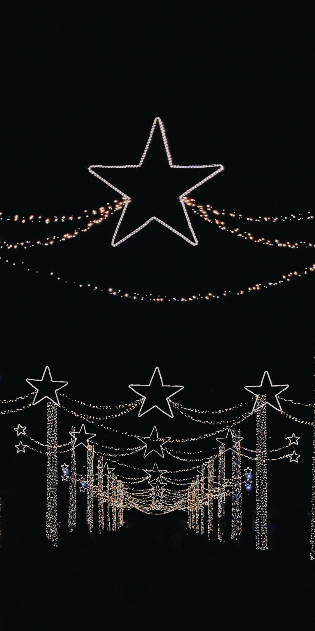 2019 Christmas, decorations, inscription, minimal, dark, 1080x2160 wallpaper