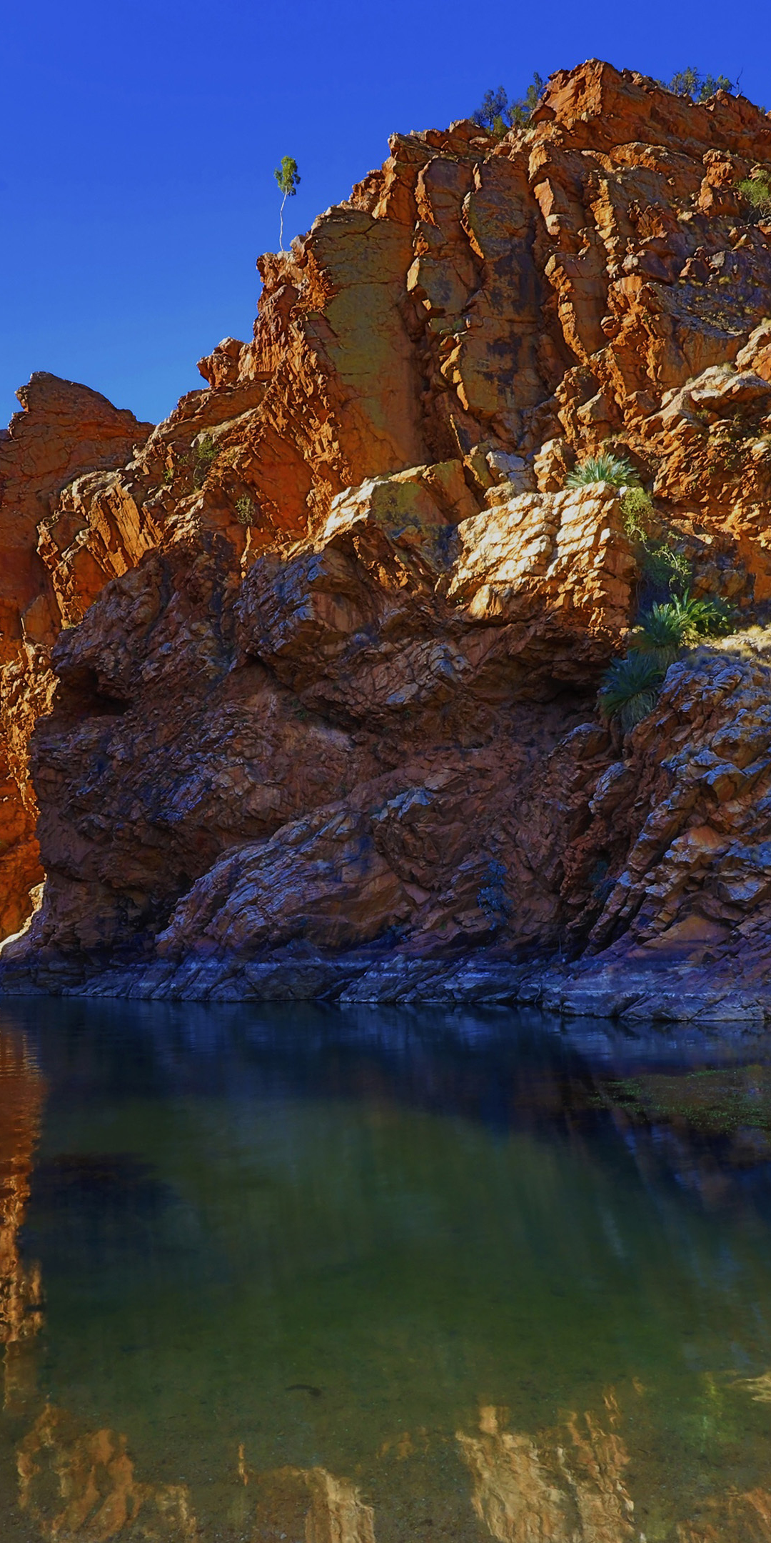 Rocks big, lake, nature, 1080x2160 wallpaper
