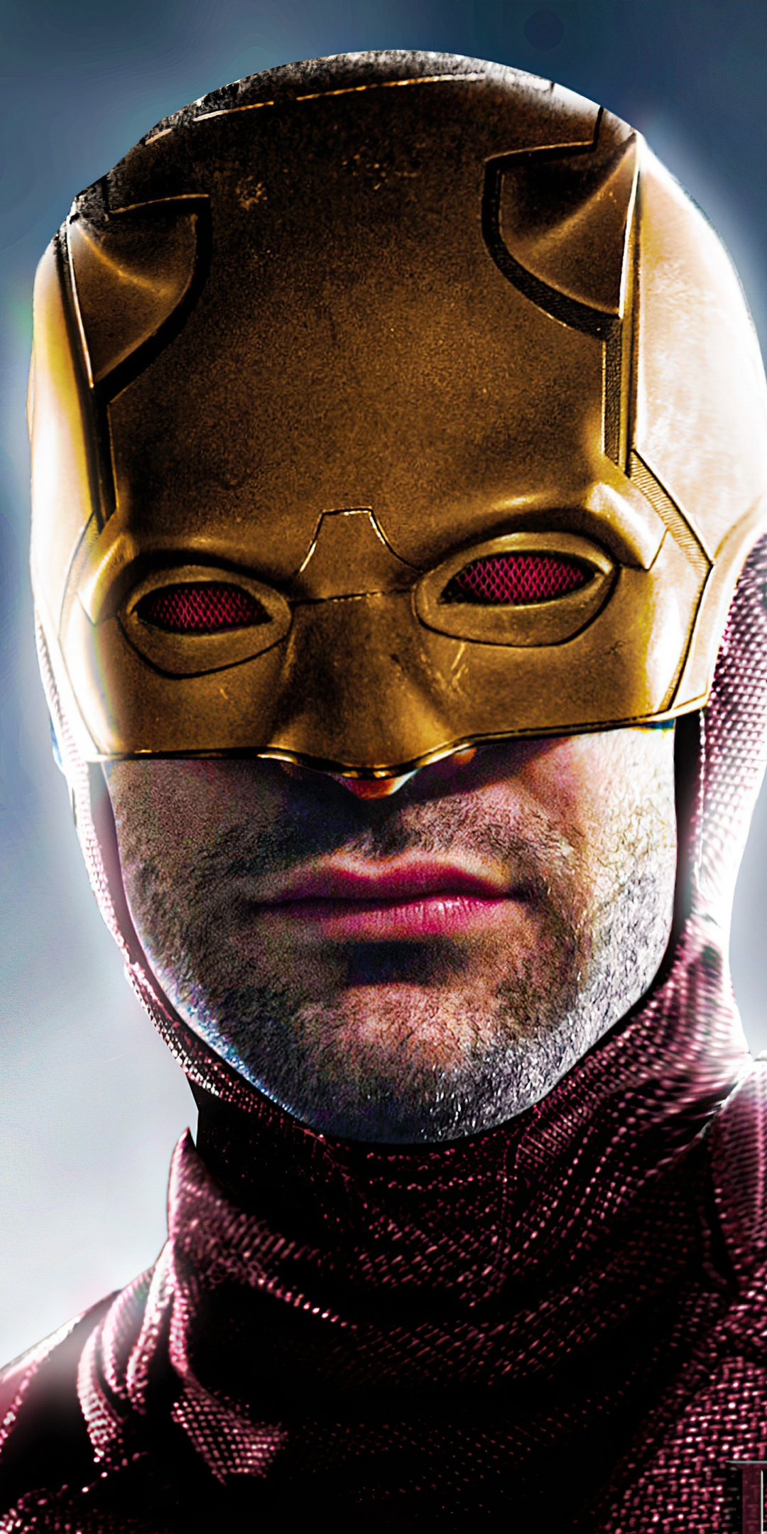 Daredevil, Red-golden mask, superhero, 2023, 1080x2160 wallpaper