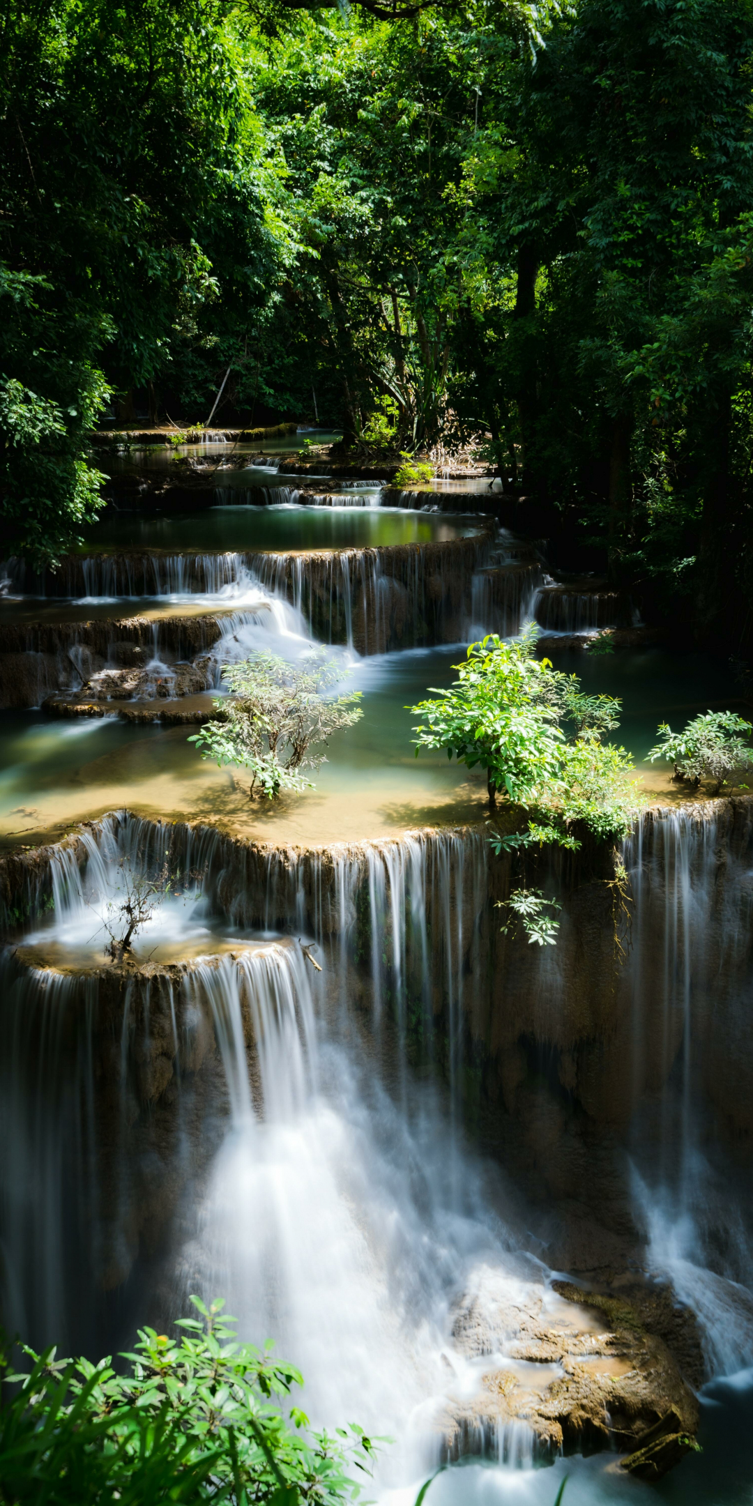 Adorble, Thailand waterfall, nature, 1080x2160 wallpaper