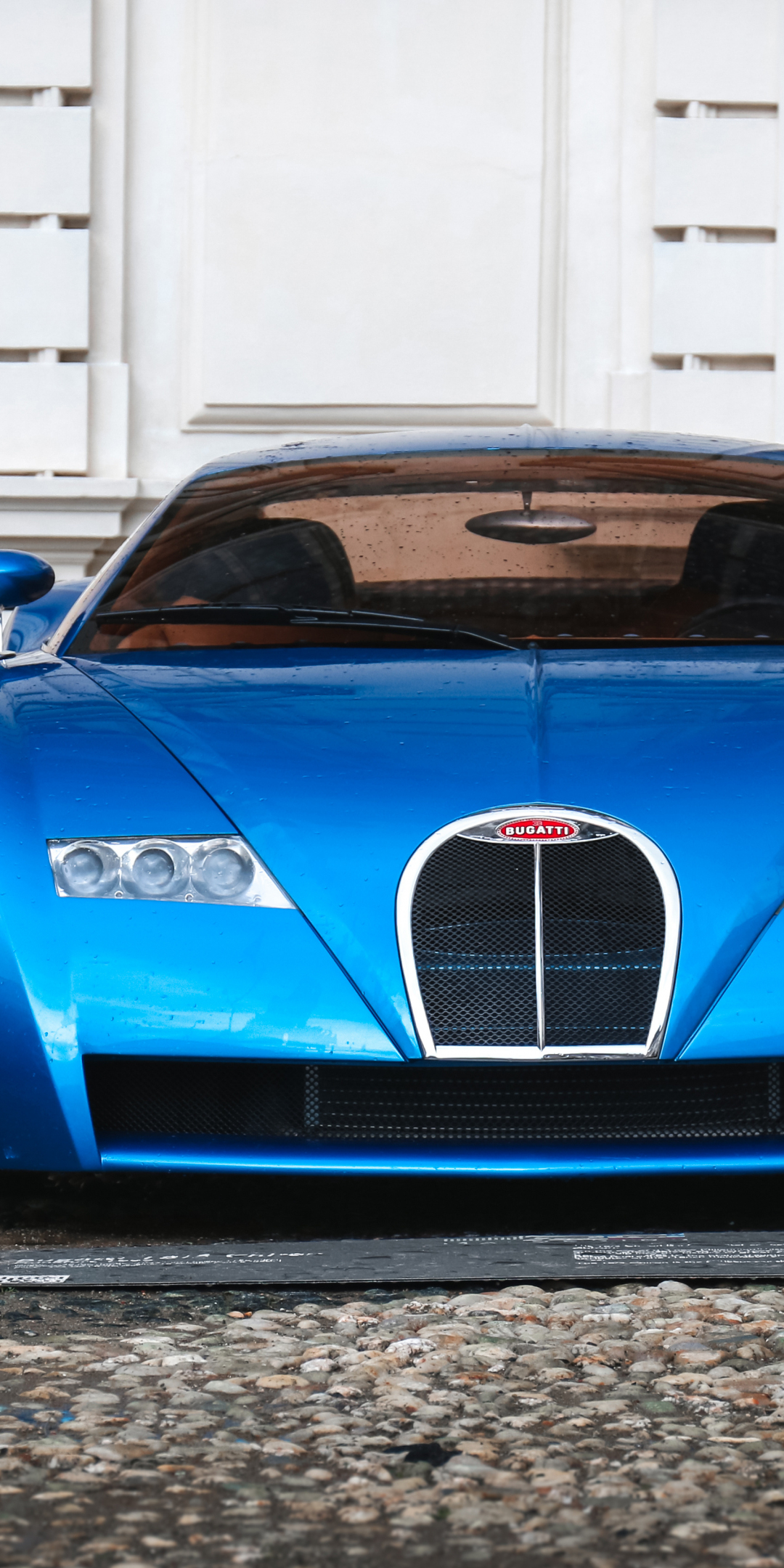 1999 Bugatti 18/3 Chiron, blue, luxury car, 1080x2160 wallpaper